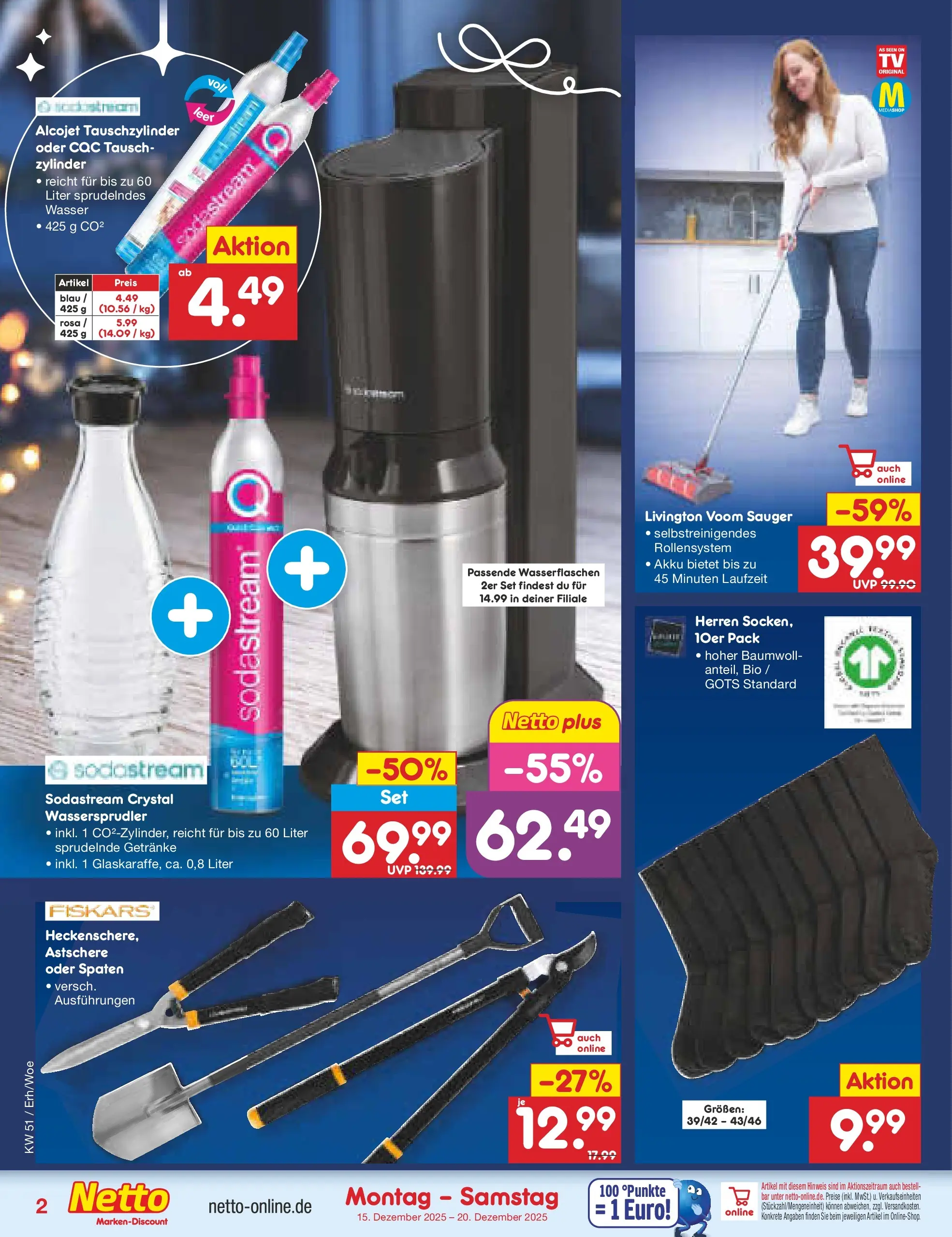 Netto Marken-Discount prospekt Ergolding (ab 15.12.2025) » Angebote | Seite: 28 | Produkte: Wasser, Sodastream Netto Marken-Discount prospekt Ergolding (ab 15.12.2025) » Angebote | Seite: 28 | Produkte: Wasser, Sodastream