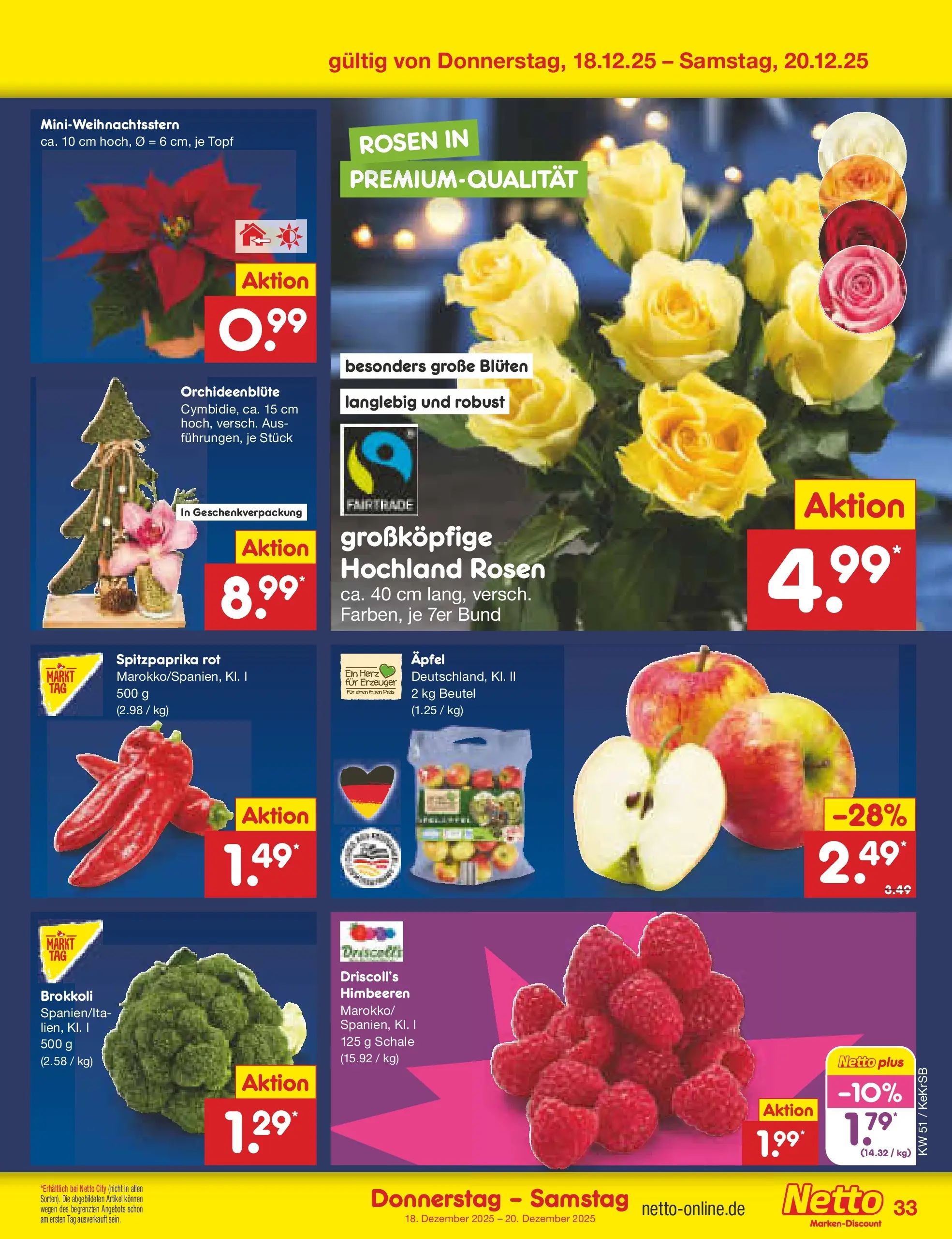 Netto Marken-Discount prospekt Kruft (ab 15.12.2025) » Angebote | Seite: 41 | Produkte: Himbeeren, Äpfel, Brokkoli Netto Marken-Discount prospekt Kruft (ab 15.12.2025) » Angebote | Seite: 41 | Produkte: Himbeeren, Äpfel, Brokkoli