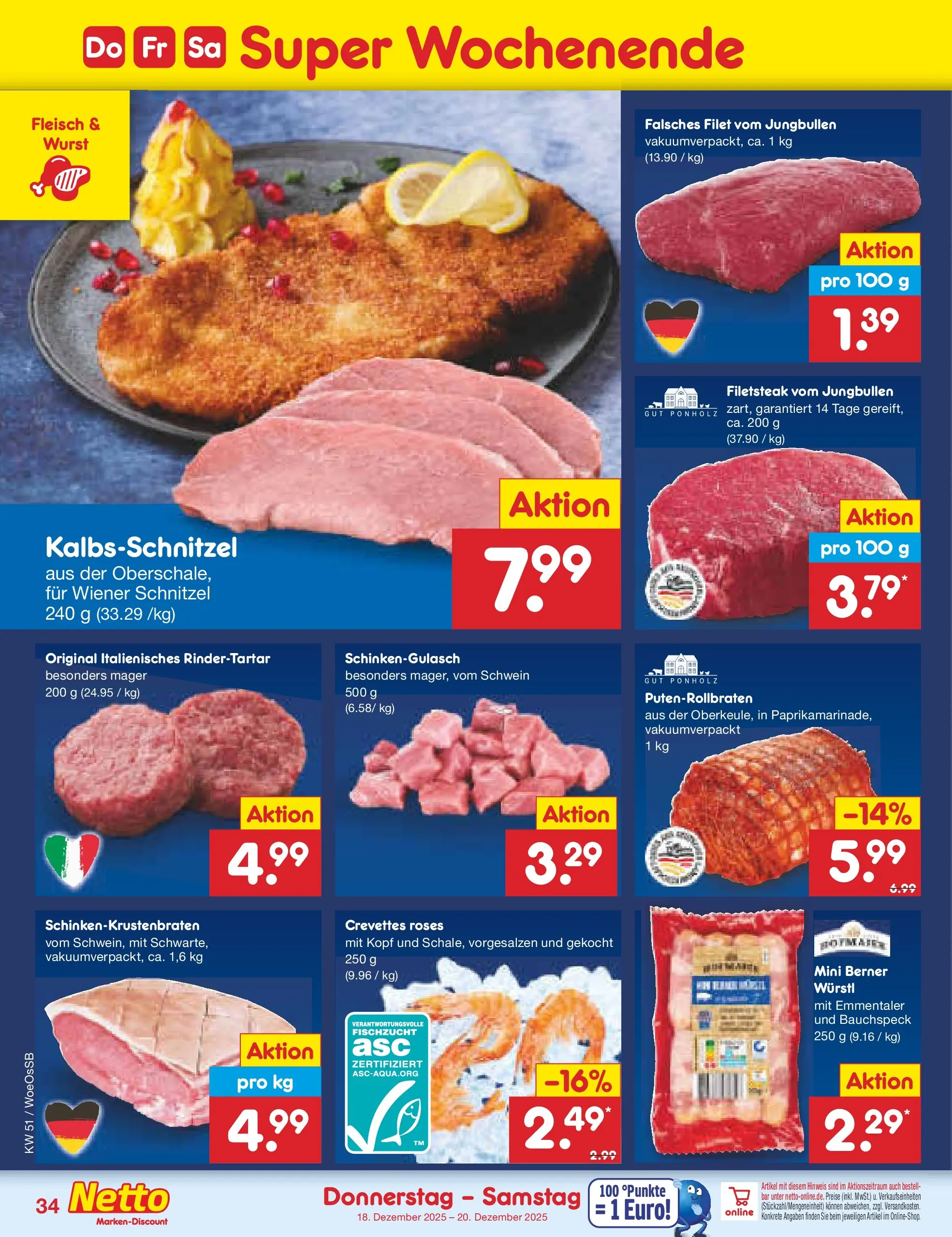 Netto Marken-Discount prospekt Gemmingen (ab 15.12.2025) » Angebote | Seite: 42 | Produkte: Würstl, Schnitzel, Wurst, Fleisch Netto Marken-Discount prospekt Gemmingen (ab 15.12.2025) » Angebote | Seite: 42 | Produkte: Würstl, Schnitzel, Wurst, Fleisch