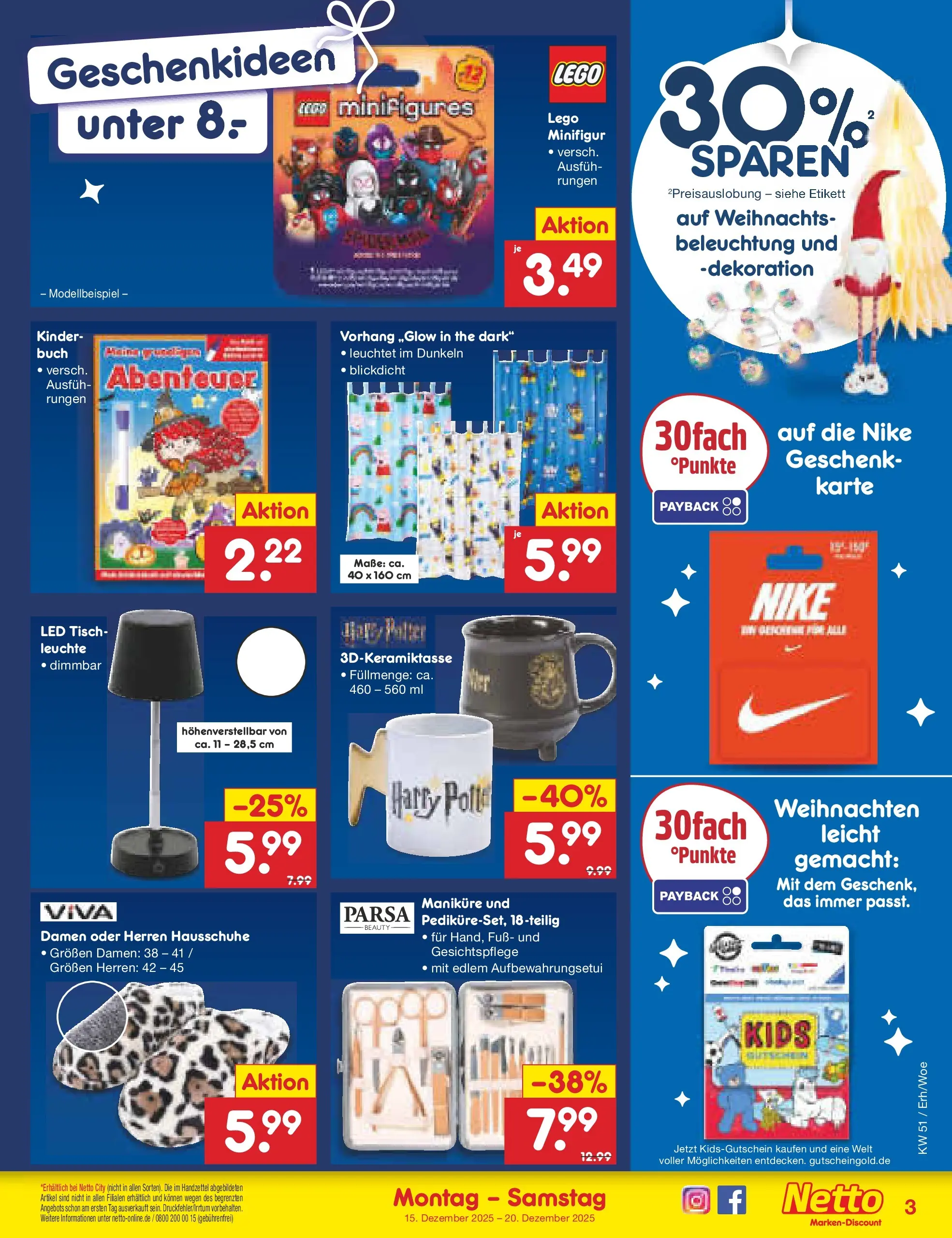 Netto Marken-Discount prospekt Ergolding (ab 15.12.2025) » Angebote | Seite: 29 | Produkte: Tisch, Vorhang, Hausschuhe Netto Marken-Discount prospekt Ergolding (ab 15.12.2025) » Angebote | Seite: 29 | Produkte: Tisch, Vorhang, Hausschuhe