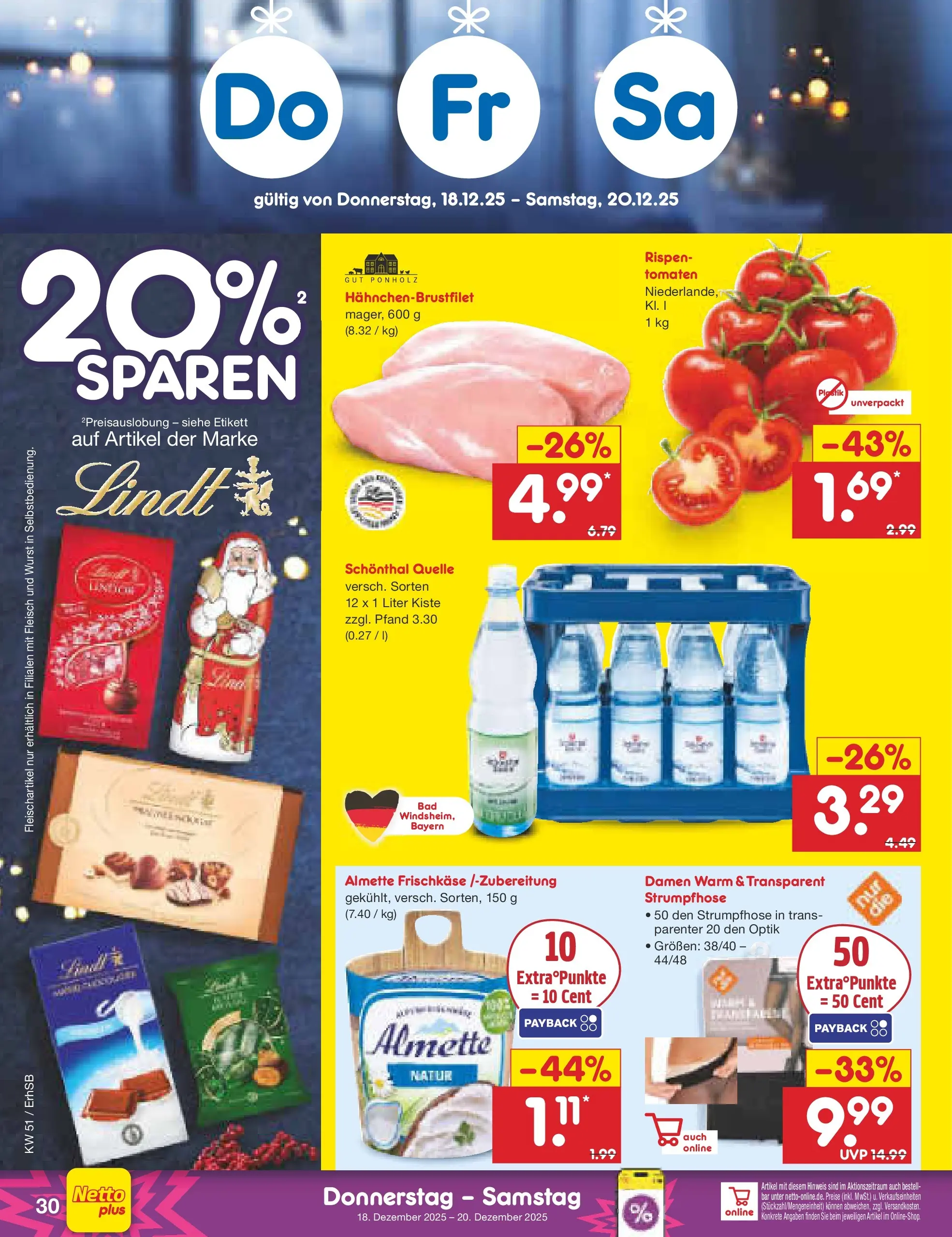Netto Marken-Discount prospekt Metten (ab 15.12.2025) » Angebote | Seite: 38 | Produkte: Almette, Tomaten, Fleisch, Frischkase Netto Marken-Discount prospekt Metten (ab 15.12.2025) » Angebote | Seite: 38 | Produkte: Almette, Tomaten, Fleisch, Frischkase