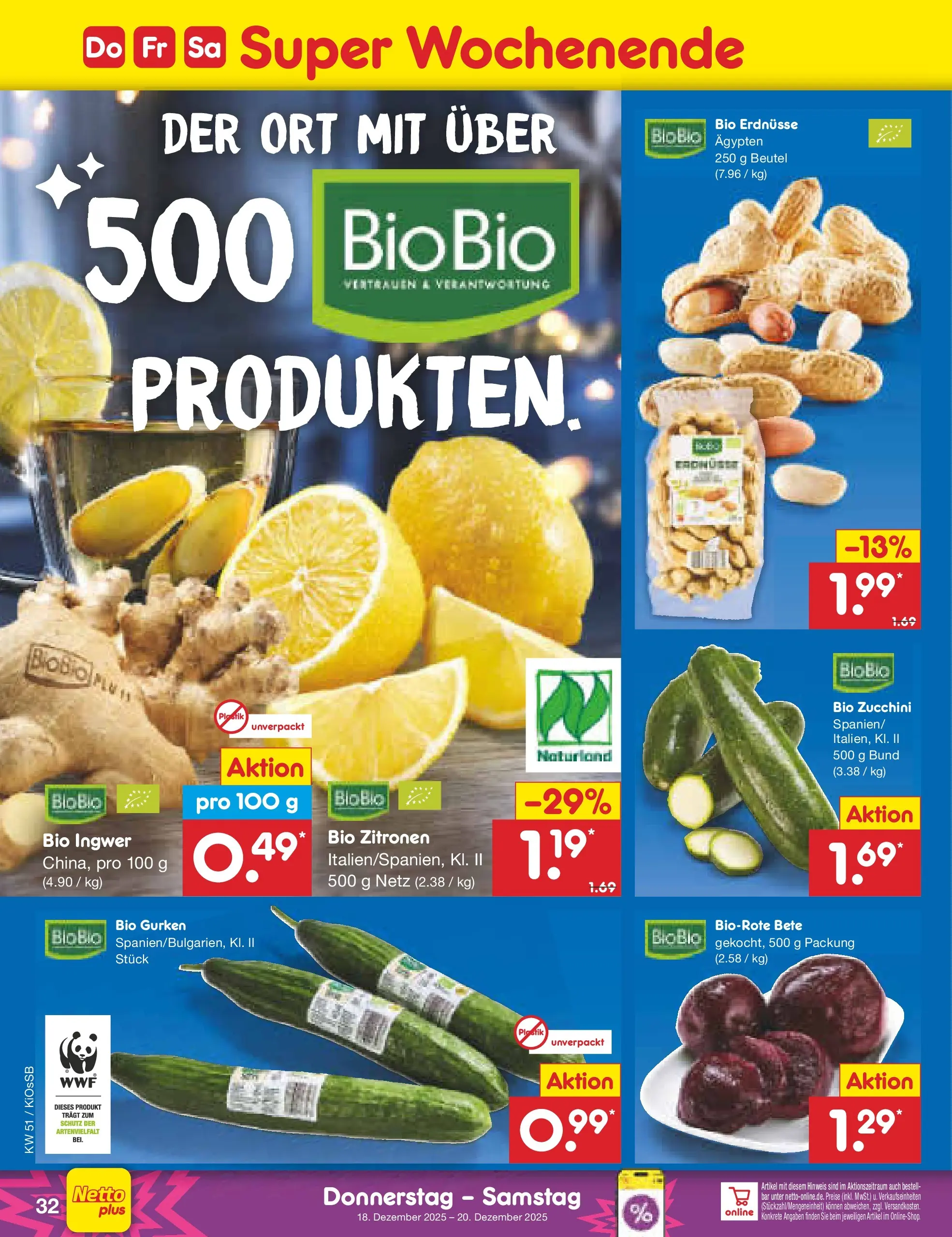 Netto Marken-Discount prospekt Oberhaid (ab 15.12.2025) » Angebote | Seite: 40 | Produkte: Erdnüsse, Zucchini, Gurken, Zitronen Netto Marken-Discount prospekt Oberhaid (ab 15.12.2025) » Angebote | Seite: 40 | Produkte: Erdnüsse, Zucchini, Gurken, Zitronen