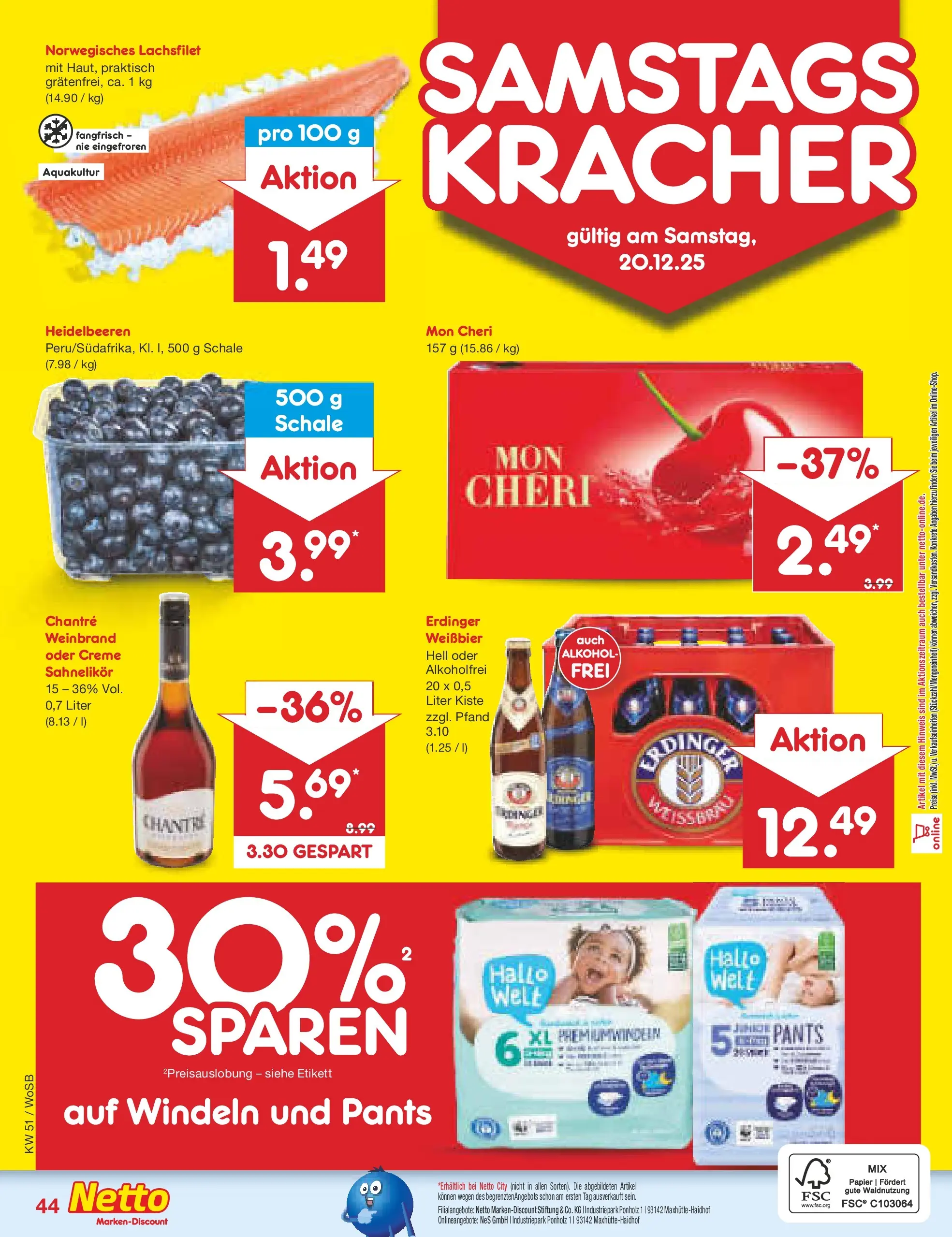 Netto Marken-Discount prospekt Mannheim (ab 15.12.2025) » Angebote | Seite: 52 | Produkte: Erdinger, Creme, Heidelbeeren, Chantré Netto Marken-Discount prospekt Mannheim (ab 15.12.2025) » Angebote | Seite: 52 | Produkte: Erdinger, Creme, Heidelbeeren, Chantré