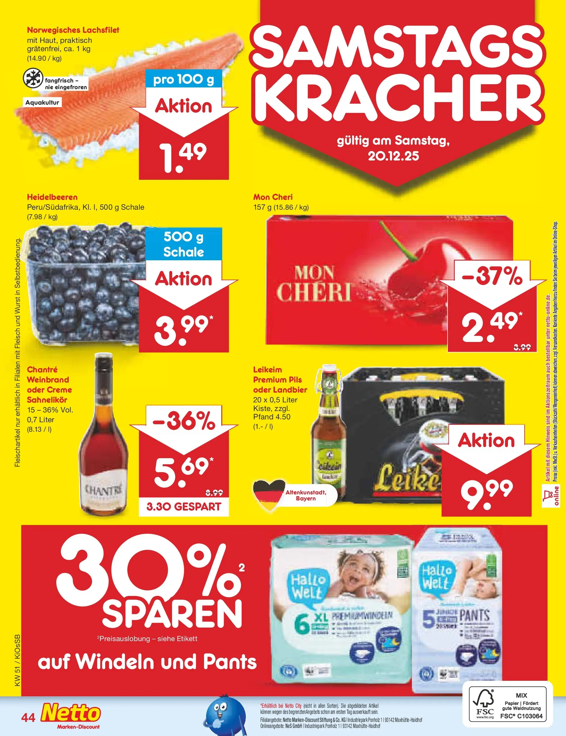 Netto Marken-Discount prospekt Oberhaid (ab 15.12.2025) » Angebote | Seite: 52 | Produkte: Pils, Creme, Heidelbeeren, Chantré Netto Marken-Discount prospekt Oberhaid (ab 15.12.2025) » Angebote | Seite: 52 | Produkte: Pils, Creme, Heidelbeeren, Chantré