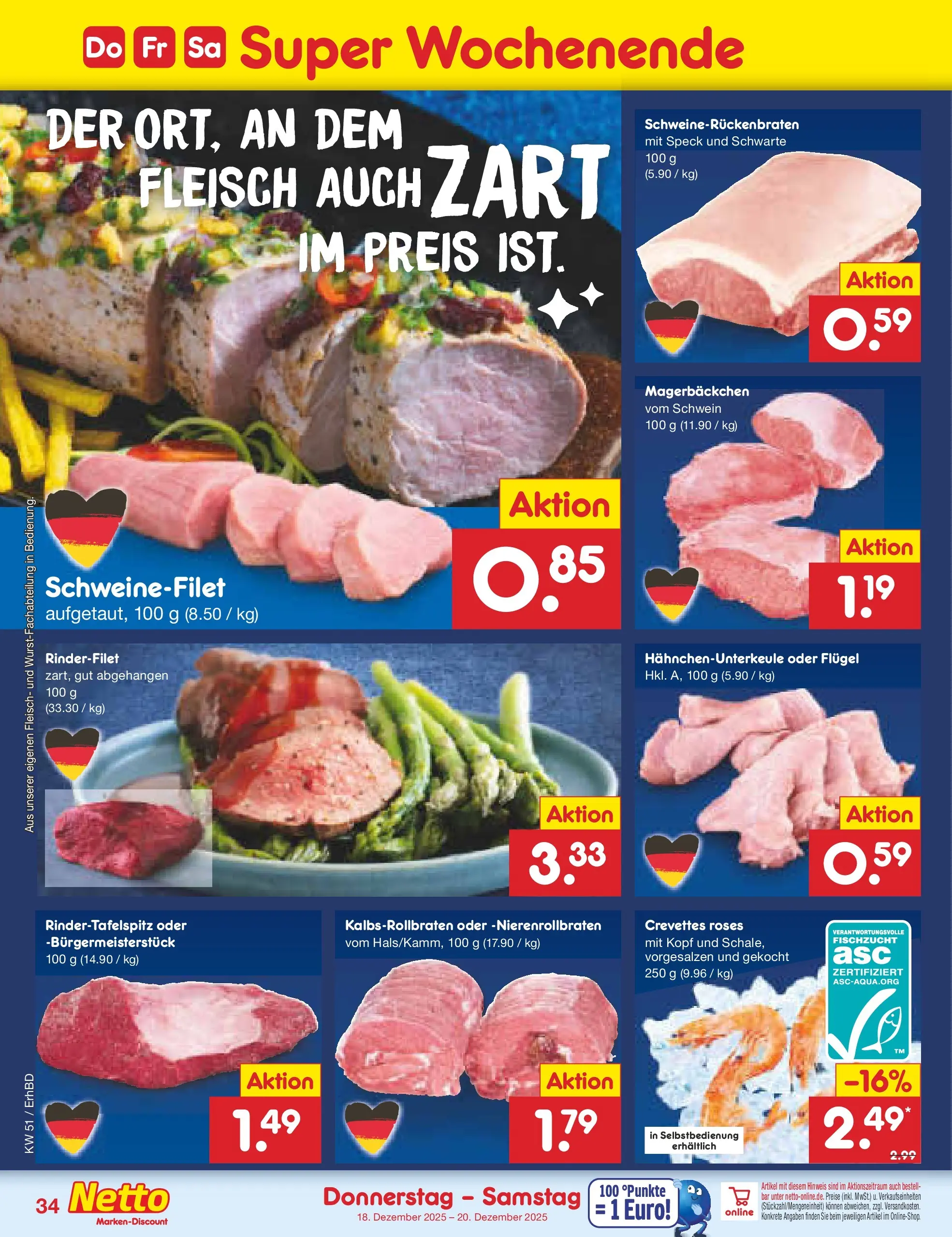 Netto Marken-Discount prospekt Ergolding (ab 15.12.2025) » Angebote | Seite: 42 | Produkte: Rinderfilet, Schweinefilet, Fleisch Netto Marken-Discount prospekt Ergolding (ab 15.12.2025) » Angebote | Seite: 42 | Produkte: Rinderfilet, Schweinefilet, Fleisch