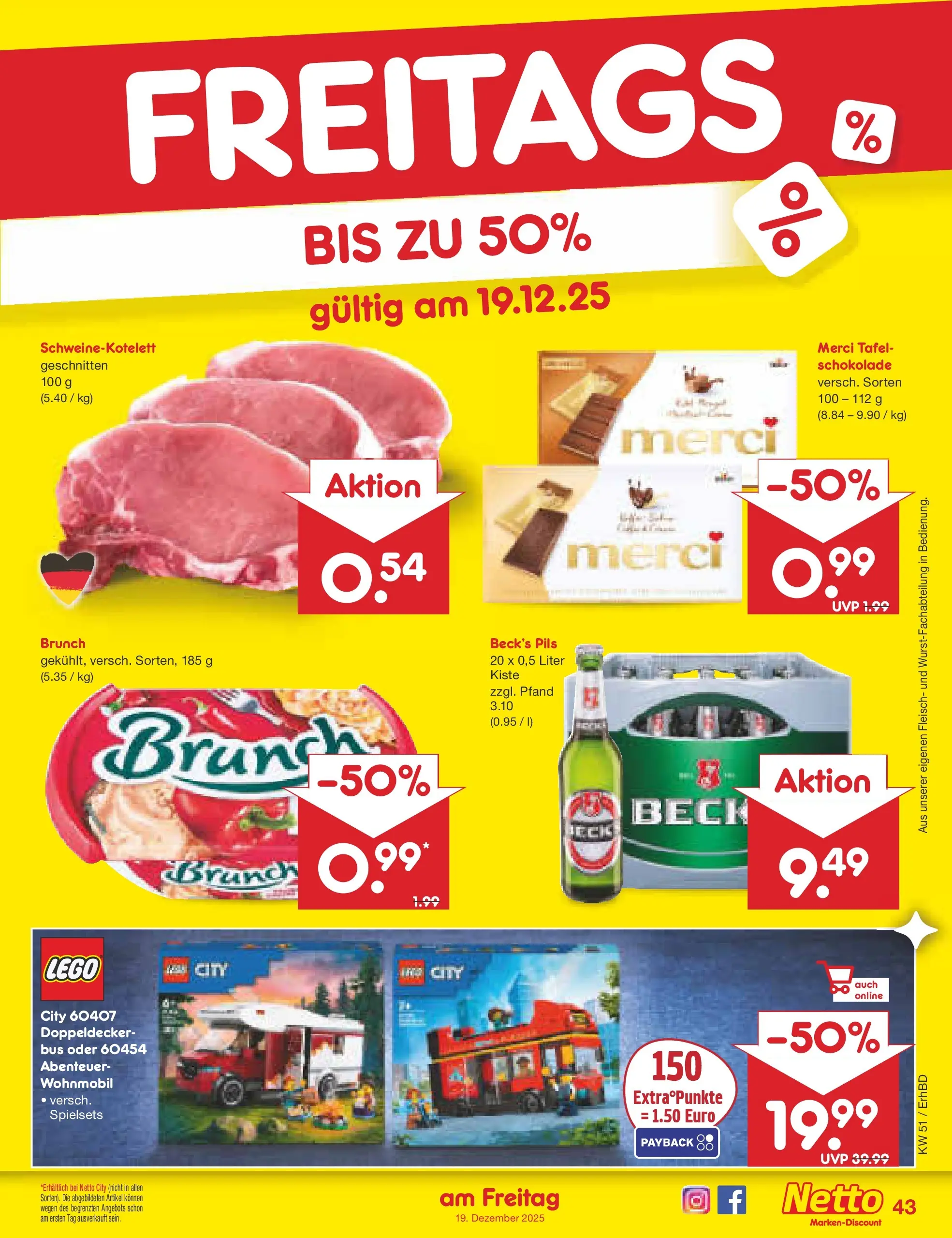 Netto Marken-Discount prospekt Ergolding (ab 15.12.2025) » Angebote | Seite: 51 | Produkte: Merci, Schokolade, Pils, Fleisch Netto Marken-Discount prospekt Ergolding (ab 15.12.2025) » Angebote | Seite: 51 | Produkte: Merci, Schokolade, Pils, Fleisch