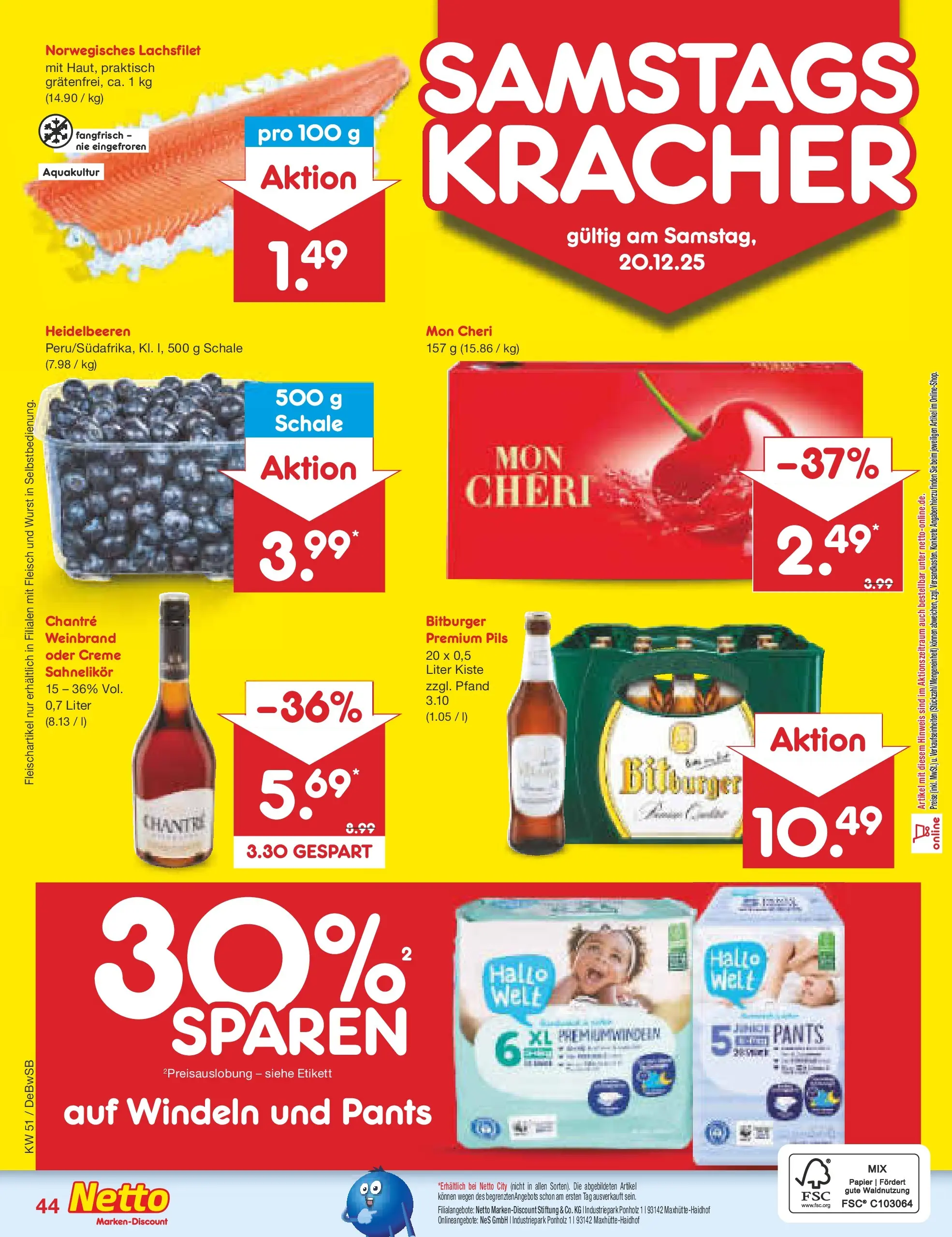 Netto Marken-Discount prospekt Waiblingen-Bittenfeld (ab 15.12.2025) » Angebote | Seite: 52 | Produkte: Bitburger, Pils, Creme, Chantré Netto Marken-Discount prospekt Waiblingen-Bittenfeld (ab 15.12.2025) » Angebote | Seite: 52 | Produkte: Bitburger, Pils, Creme, Chantré