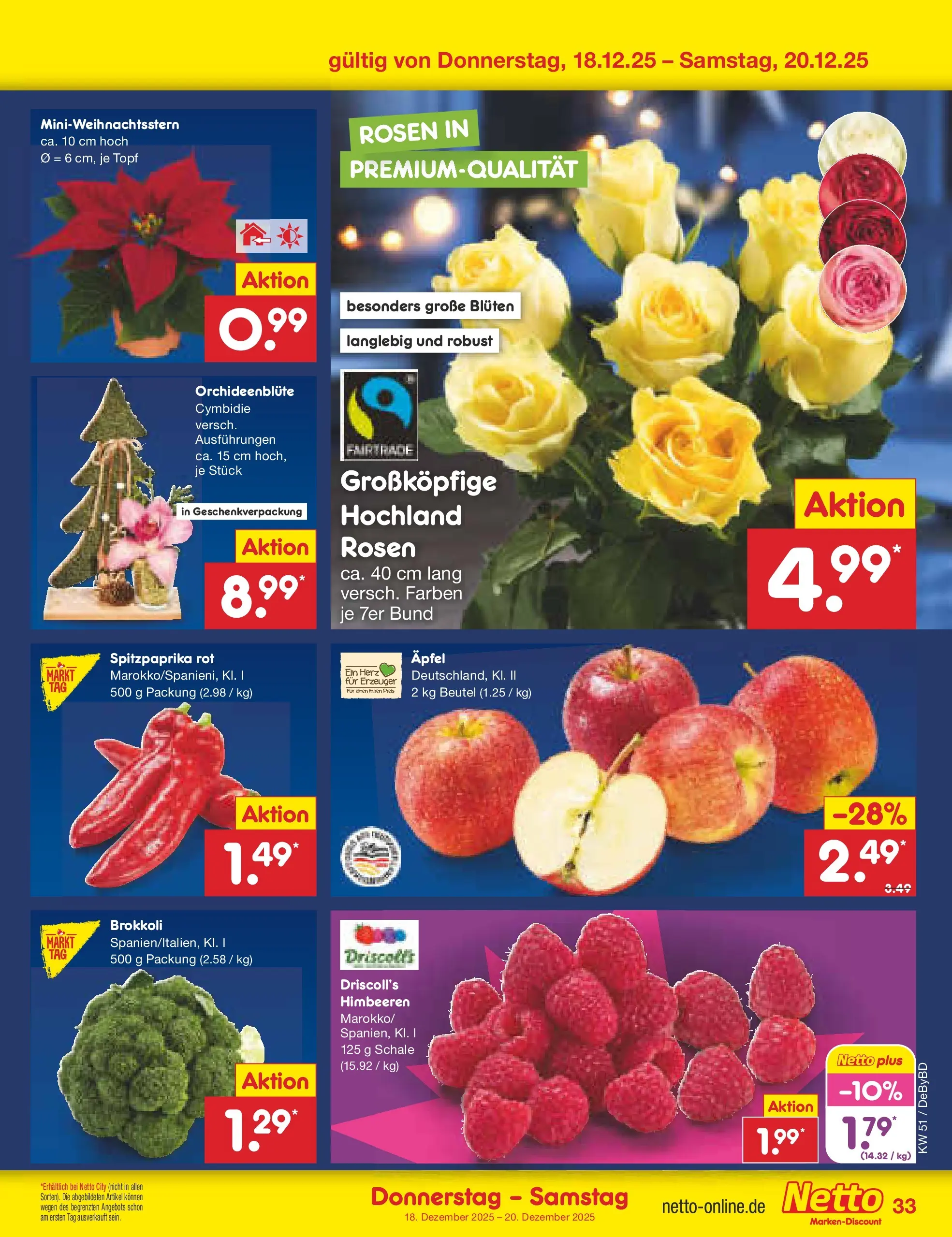 Netto Marken-Discount prospekt Buttenwiesen (ab 15.12.2025) » Angebote | Seite: 41 | Produkte: Himbeeren, Äpfel, Brokkoli Netto Marken-Discount prospekt Buttenwiesen (ab 15.12.2025) » Angebote | Seite: 41 | Produkte: Himbeeren, Äpfel, Brokkoli