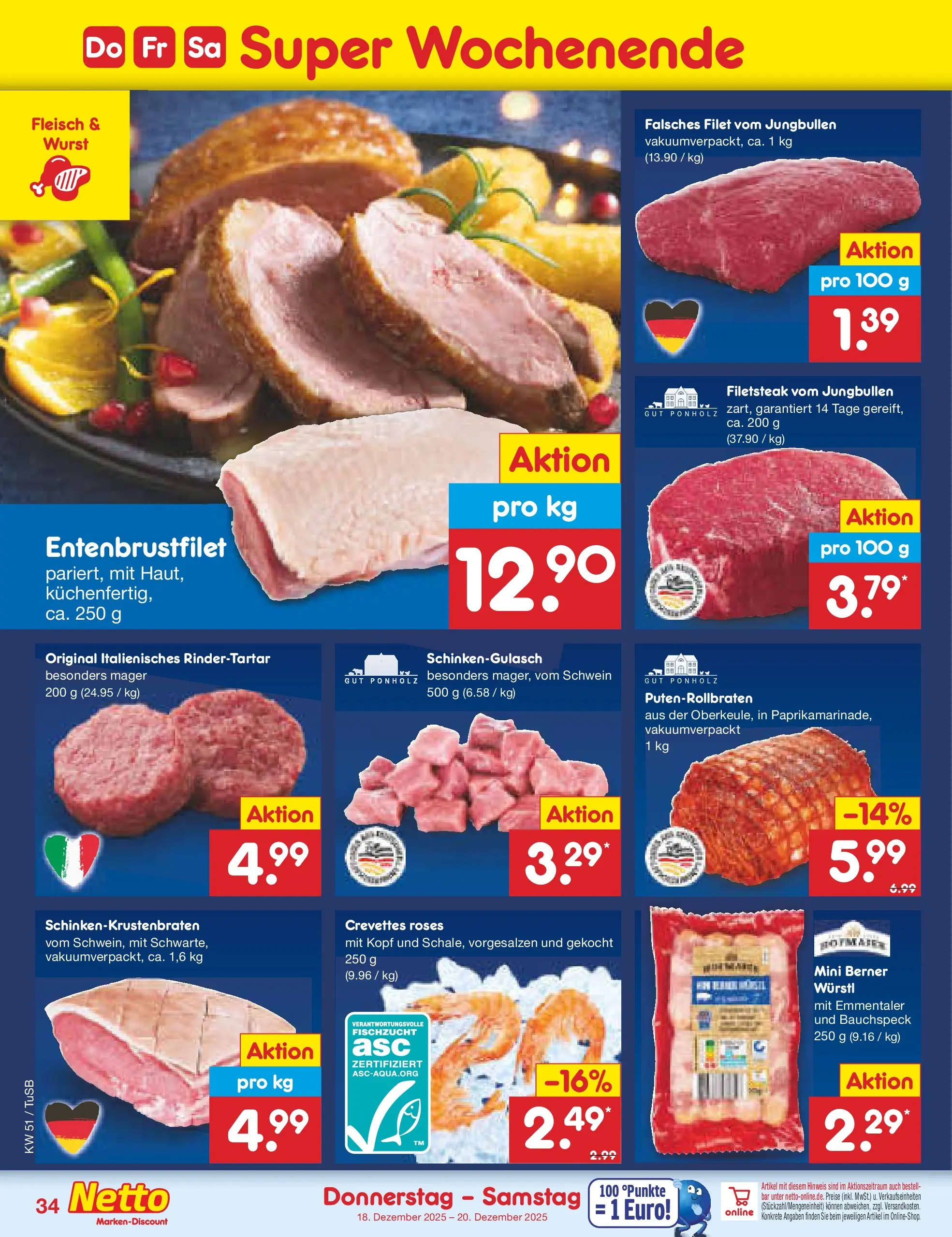 Netto Marken-Discount prospekt Lahr-Langenwinkel	 (ab 15.12.2025) » Angebote | Seite: 42 | Produkte: Würstl, Wurst, Fleisch