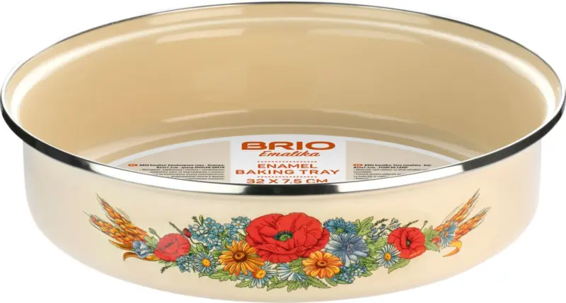 BRIO Тава Emalika Field Flowers Ø32 х 7 см