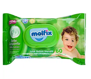 Molfix Бебешки влажни кърпи Lotion