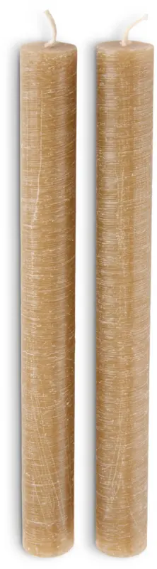 JYSK Дълга свещ BERTEL В22см цвят бадем 2бр./п-т