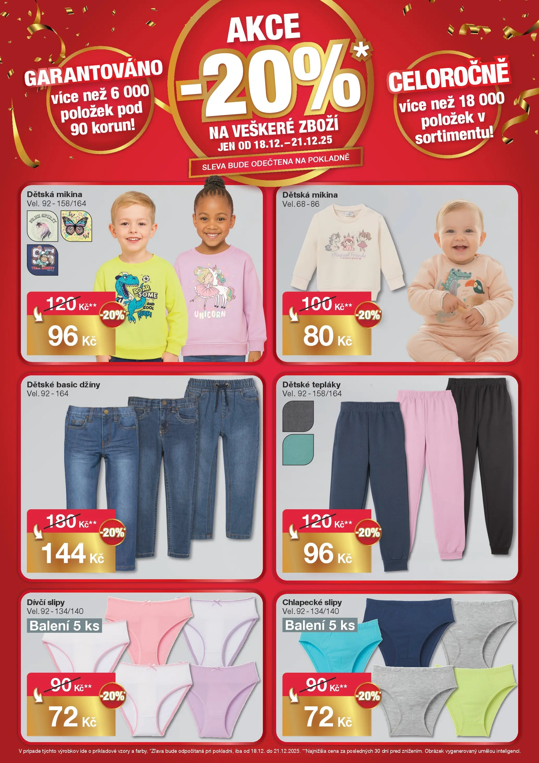 Woolworth leták - Poděbrady  od 18.12.2025 - akční nabídka | Strana: 5 | Produkty: Mikina, Slipy, Džíny, Tepláky