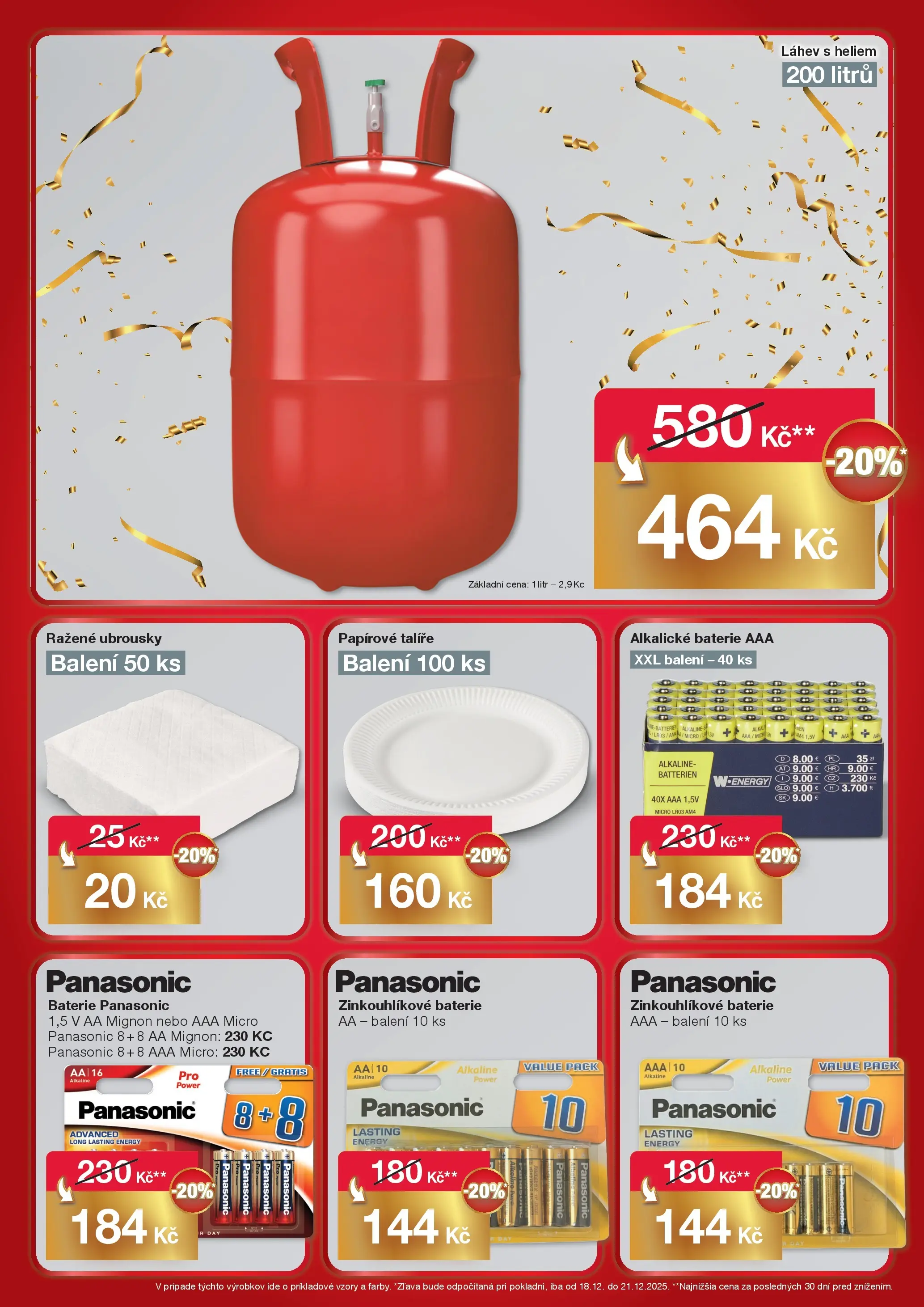 Woolworth leták - Poděbrady  od 18.12.2025 - akční nabídka | Strana: 9 | Produkty: Talíře, Ubrousky, Baterie, Láhev