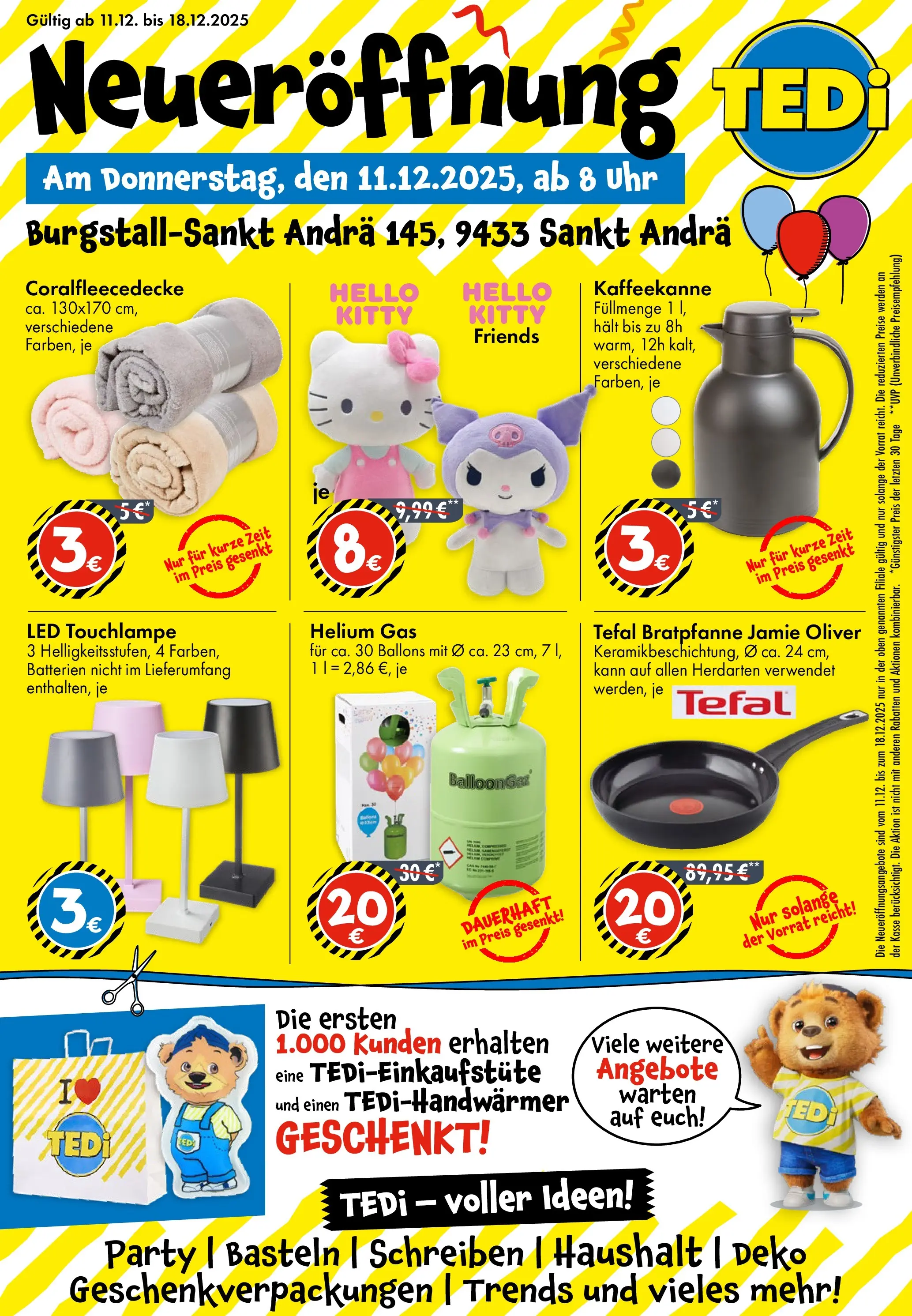 TEDi Flugblatt von 11.12.2025 - Aktuelle Angebote | Seite: 1 | Produkte: Uhr