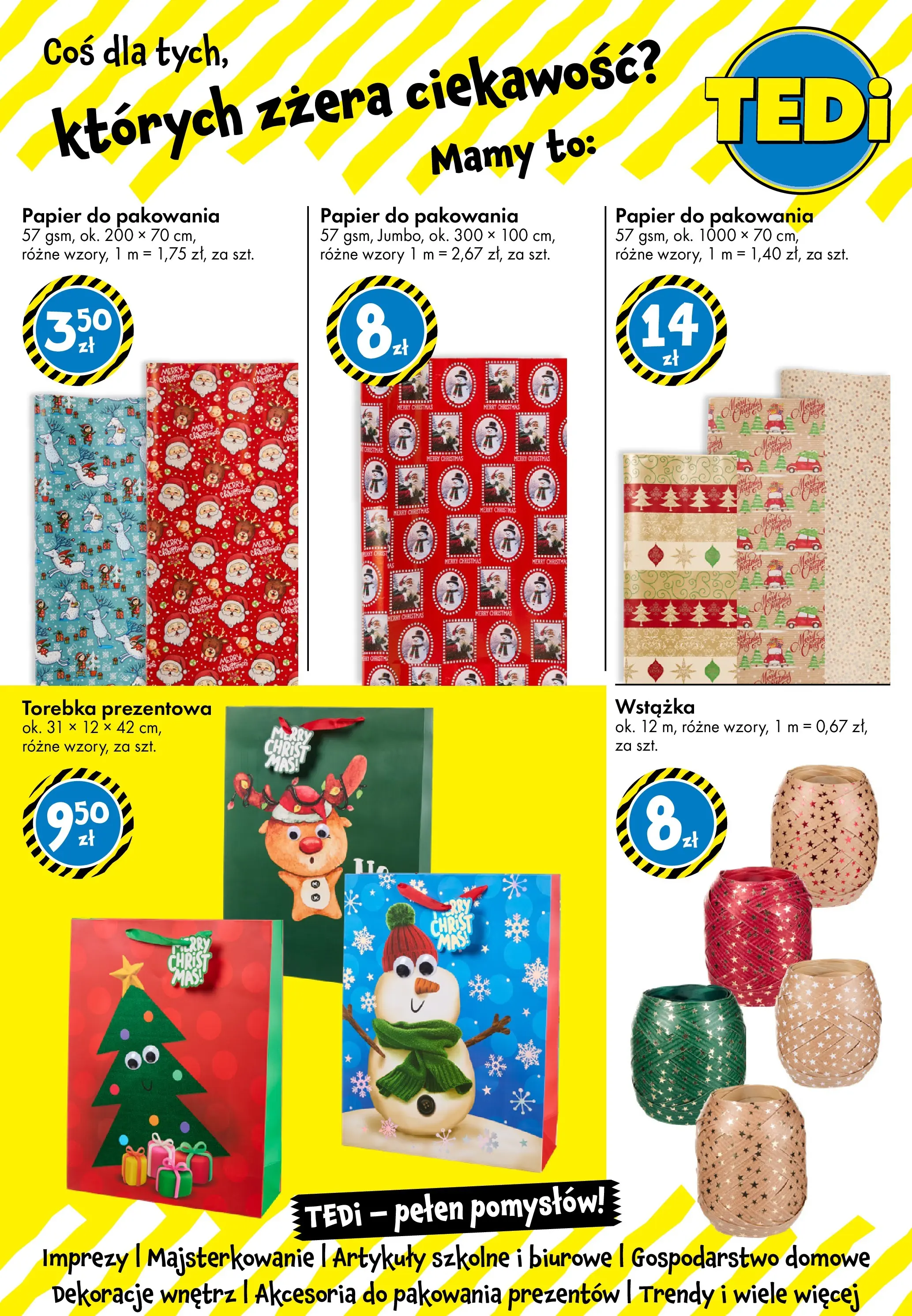 TEDi gazetka od 12.12.2025 | Boże Narodzenie 🎄🎁 | Strona: 8 | Produkty: Torebka, Artykuły szkolne