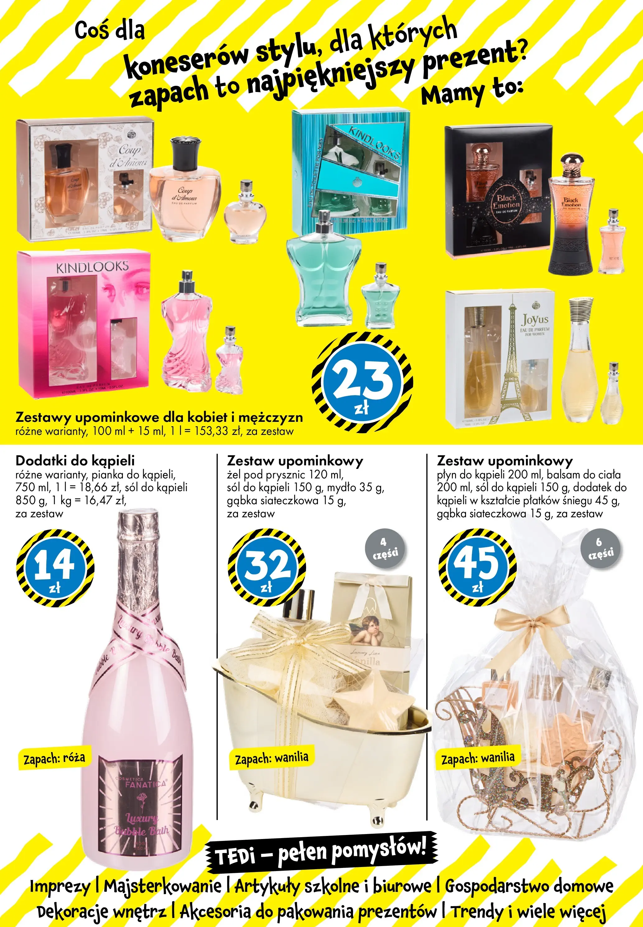 TEDi gazetka od 12.12.2025 | Boże Narodzenie 🎄🎁 | Strona: 21 | Produkty: Płyn do kąpieli, Mydło, Artykuły szkolne, Sól