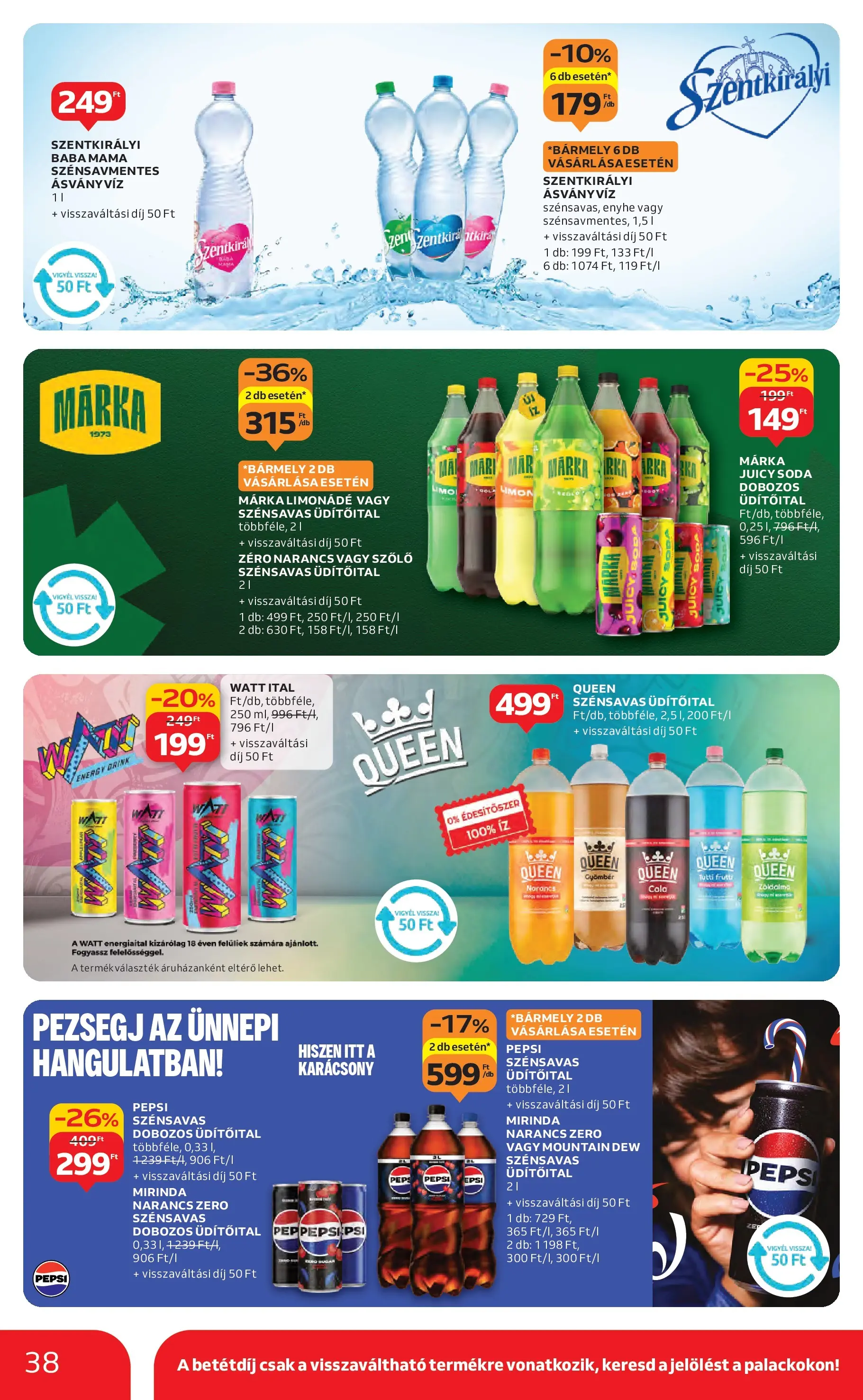 Auchan Akciós újság Miskolc - 2025.12.11. -tól/töl > akció, lapozható szórólap 🛍️ | Oldal: 38 | Termékek: Szőlő, Limonádé, Édesítőszer, Narancs