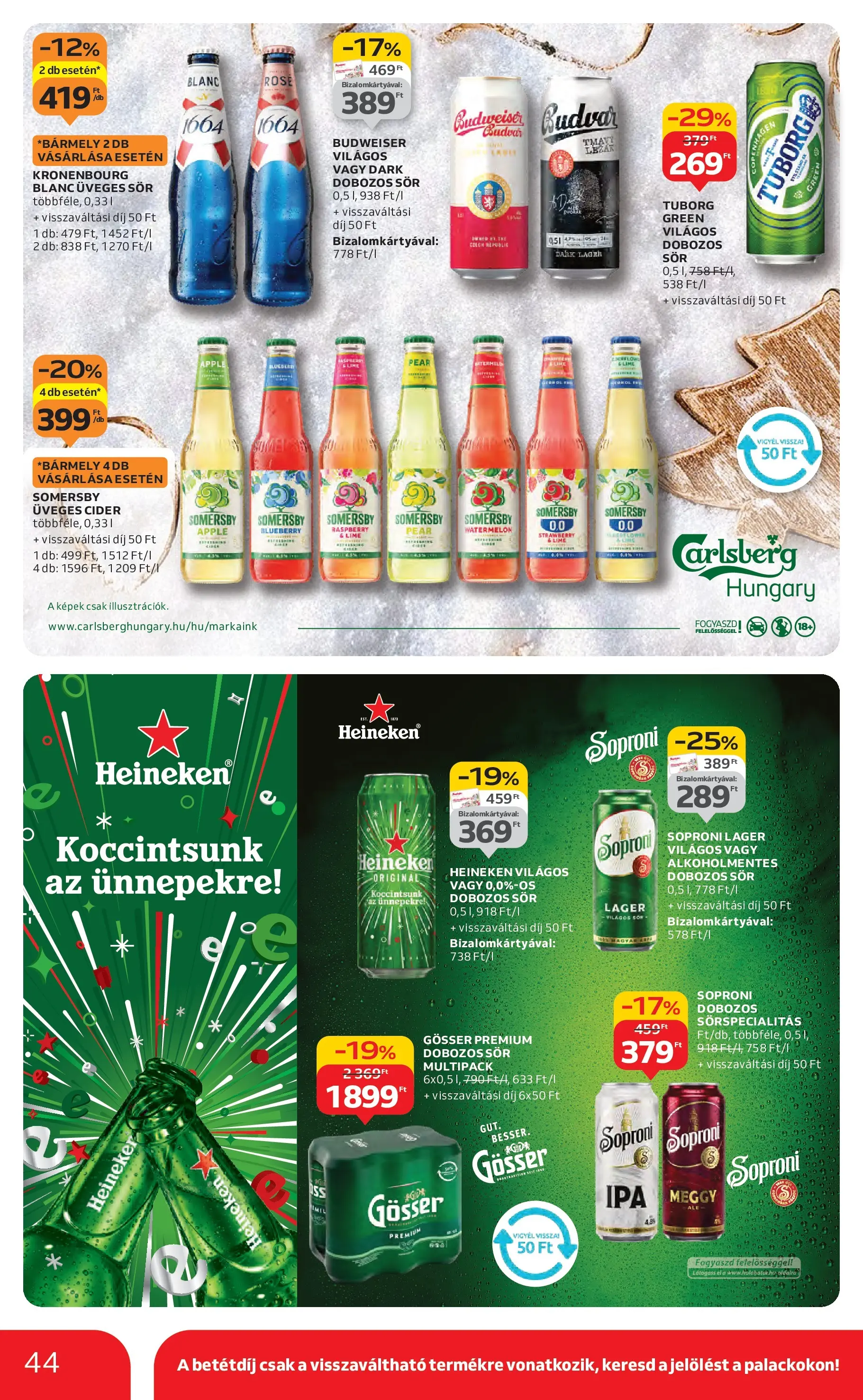 Auchan Akciós újság Miskolc - 2025.12.11. -tól/töl > akció, lapozható szórólap 🛍️ | Oldal: 44 | Termékek: Lime, Meggy, Budweiser, Cider