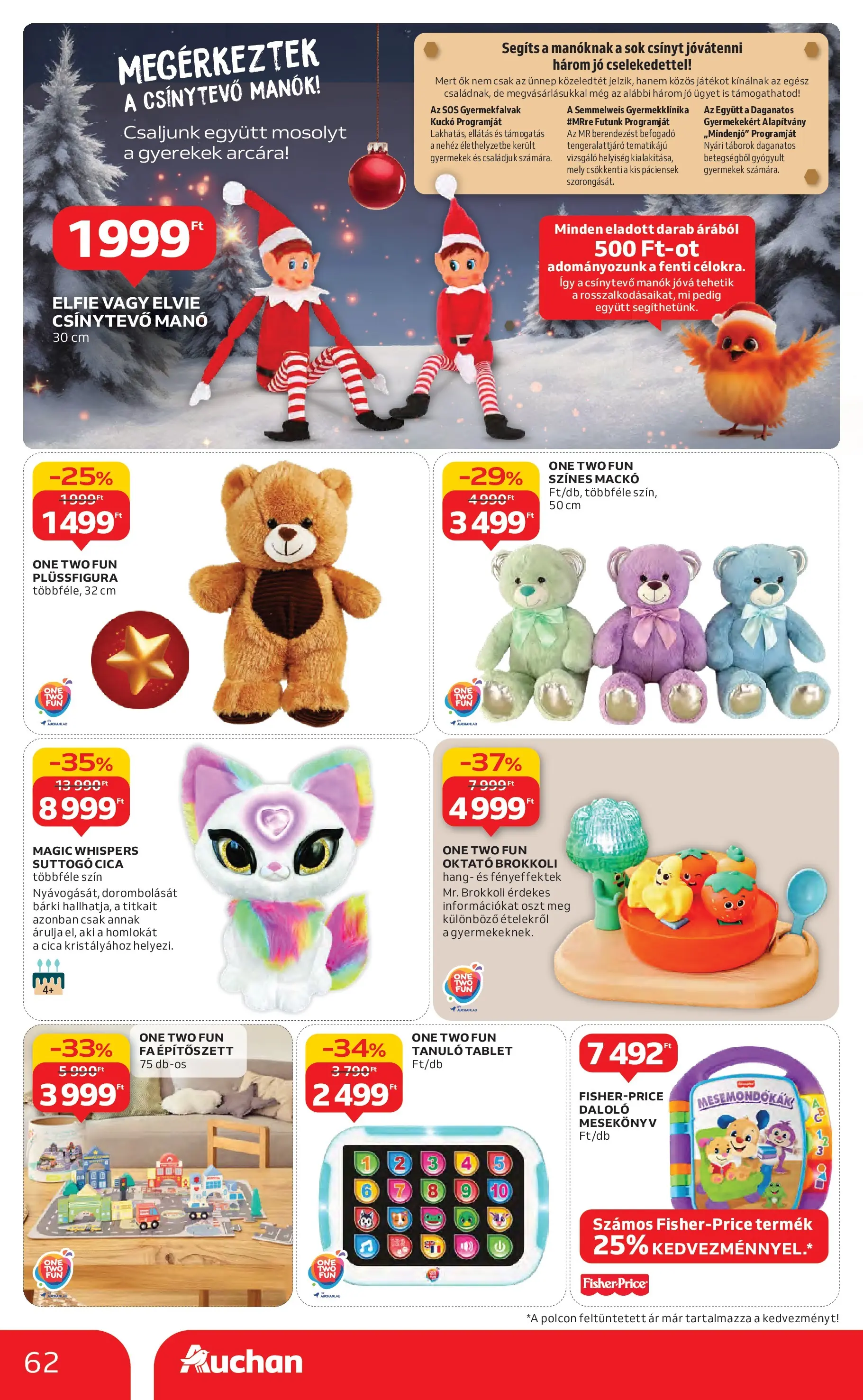 Auchan Akciós újság Miskolc - 2025.12.11. -tól/töl > akció, lapozható szórólap 🛍️ | Oldal: 62 | Termékek: Tablet, Brokkoli