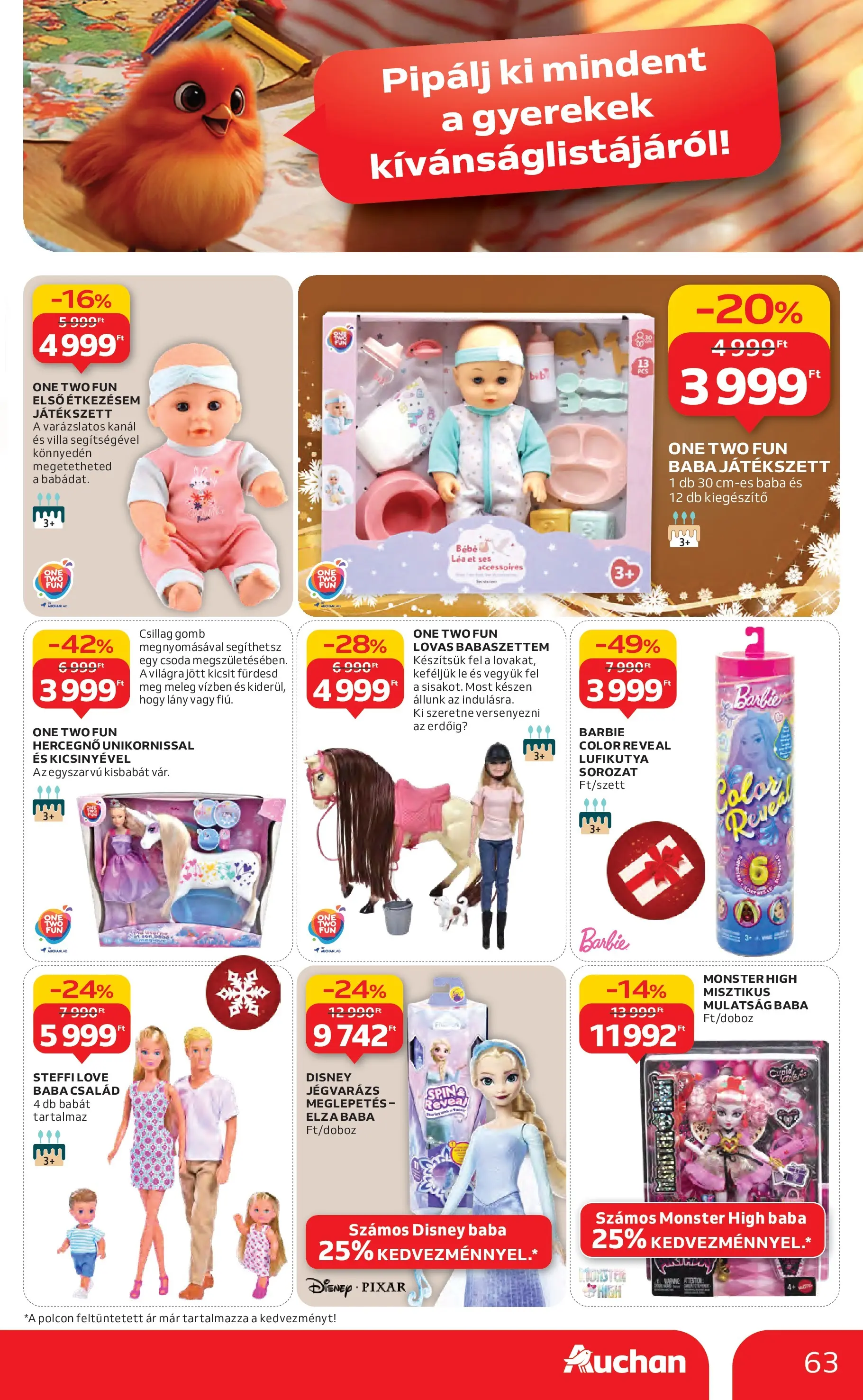 Auchan Akciós újság Miskolc - 2025.12.11. -tól/töl > akció, lapozható szórólap 🛍️ | Oldal: 63