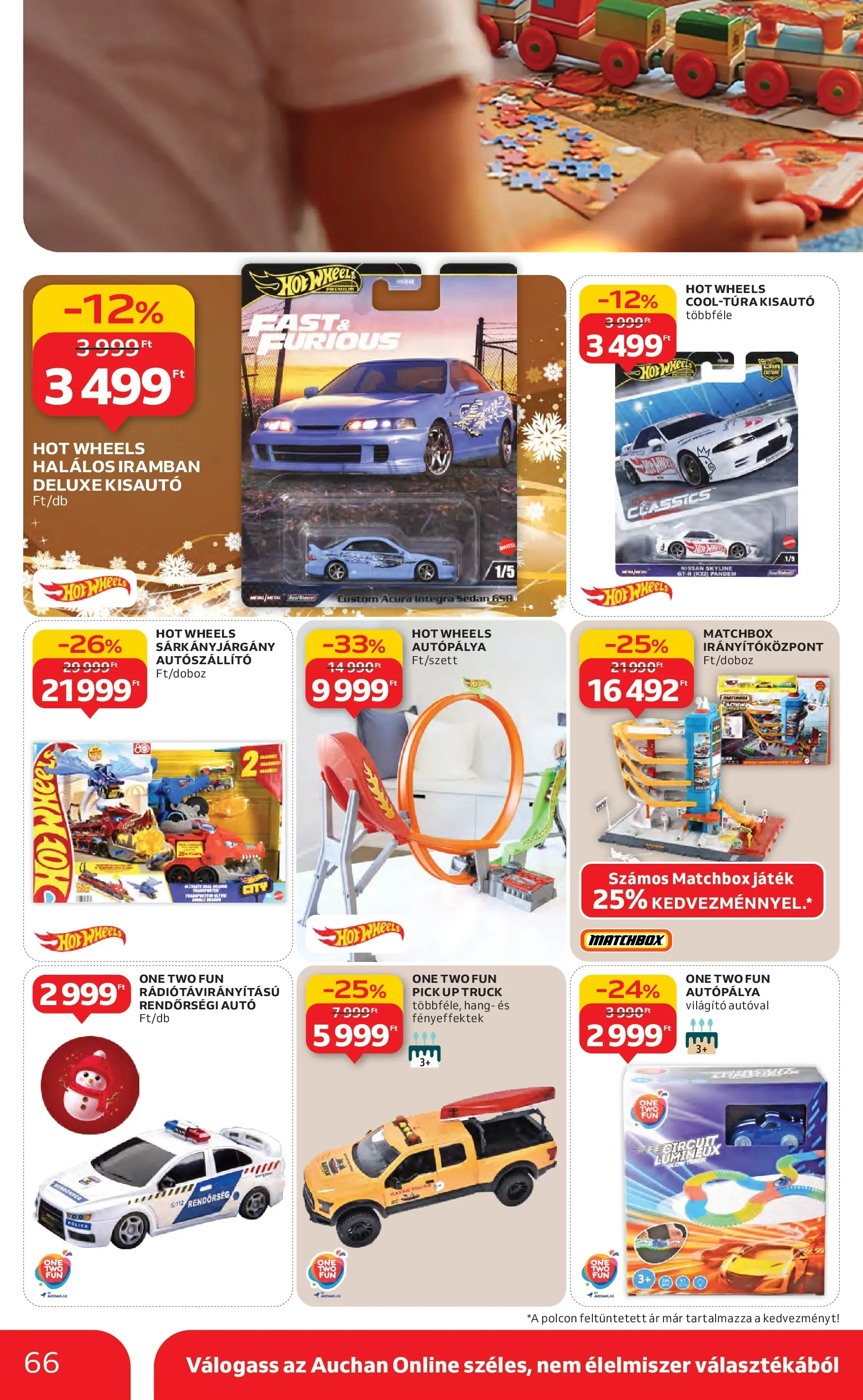 Auchan Akciós újság Miskolc - 2025.12.11. -tól/töl > akció, lapozható szórólap 🛍️ | Oldal: 66 | Termékek: Játék, Pick