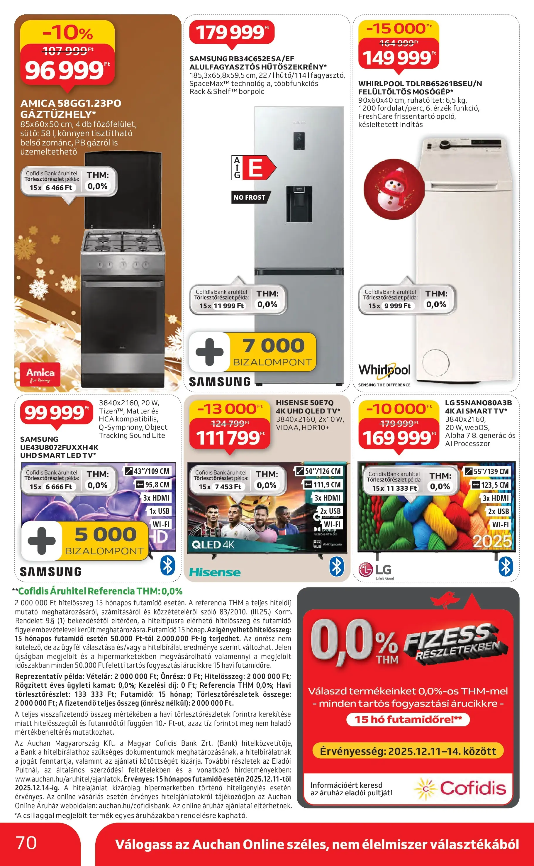 Auchan Akciós újság Miskolc - 2025.12.11. -tól/töl > akció, lapozható szórólap 🛍️ | Oldal: 70 | Termékek: Szőlő, USB, Sütő, Polc