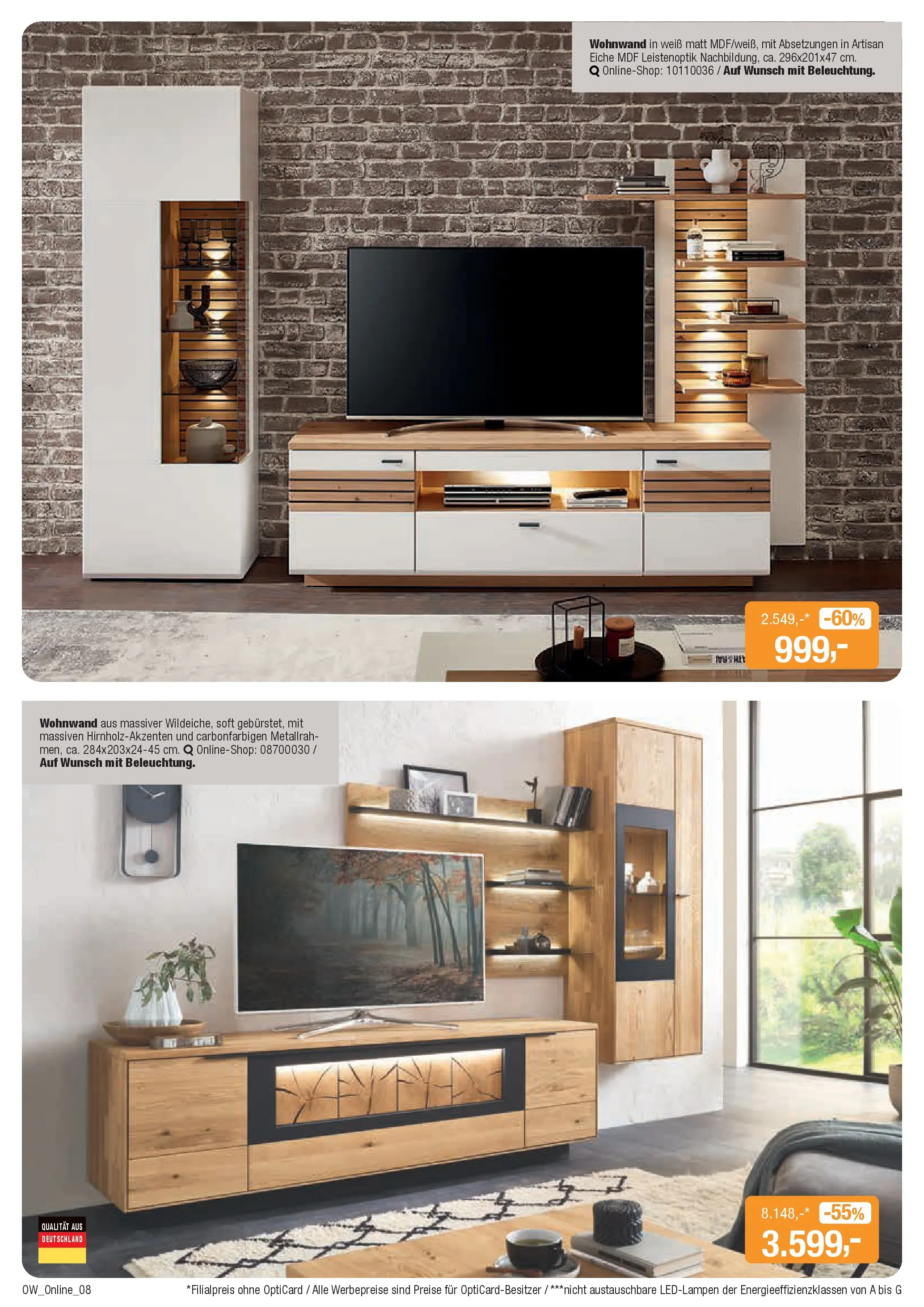 Entdecke - Aktuelle Angebote (ab 08.12.2025) zum Blättern | Seite: 8 | Produkte: Wohnwand