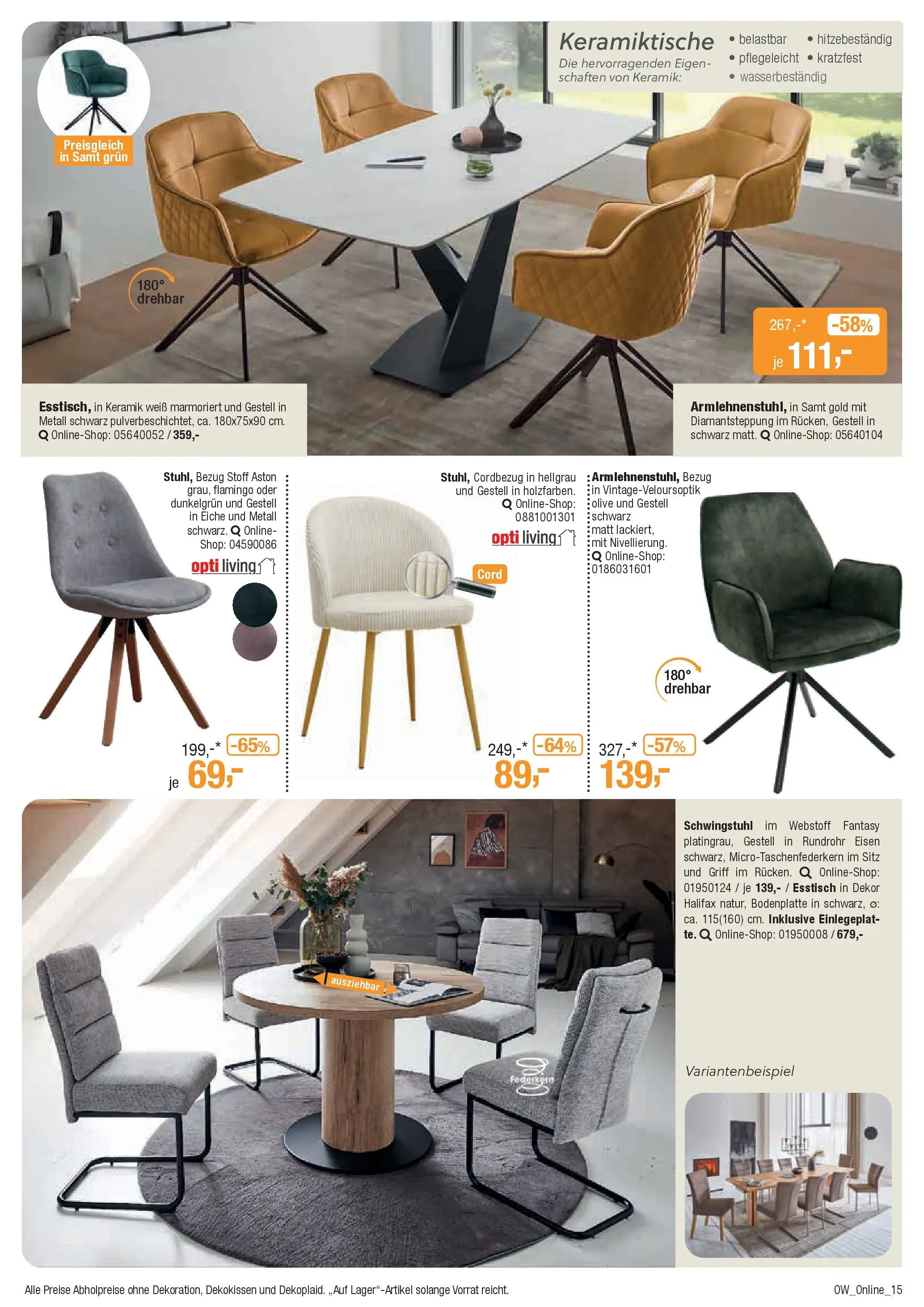Entdecke - Aktuelle Angebote (ab 08.12.2025) zum Blättern | Seite: 15 | Produkte: Esstisch