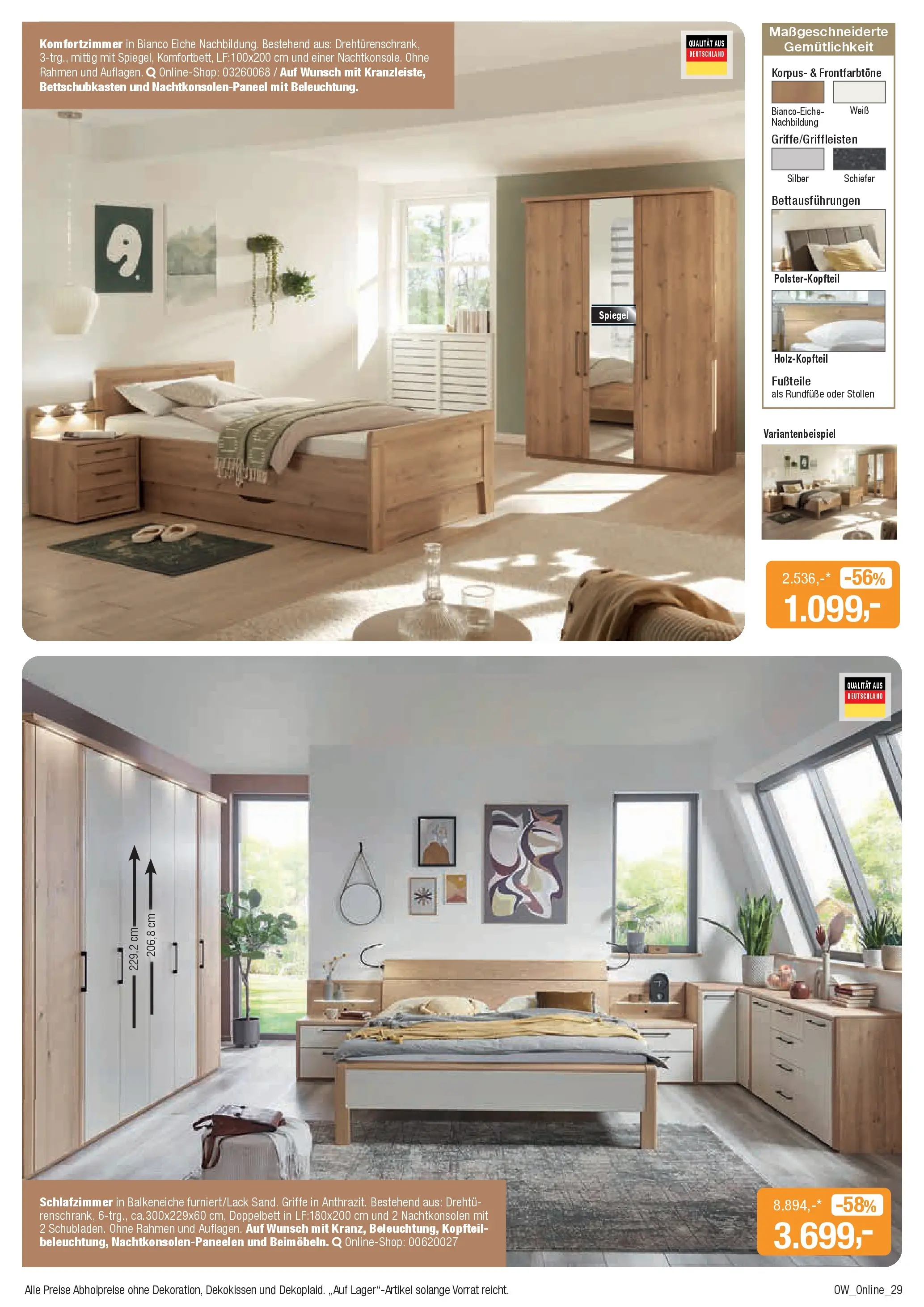 Entdecke - Aktuelle Angebote (ab 08.12.2025) zum Blättern | Seite: 29 | Produkte: Doppelbett, Spiegel