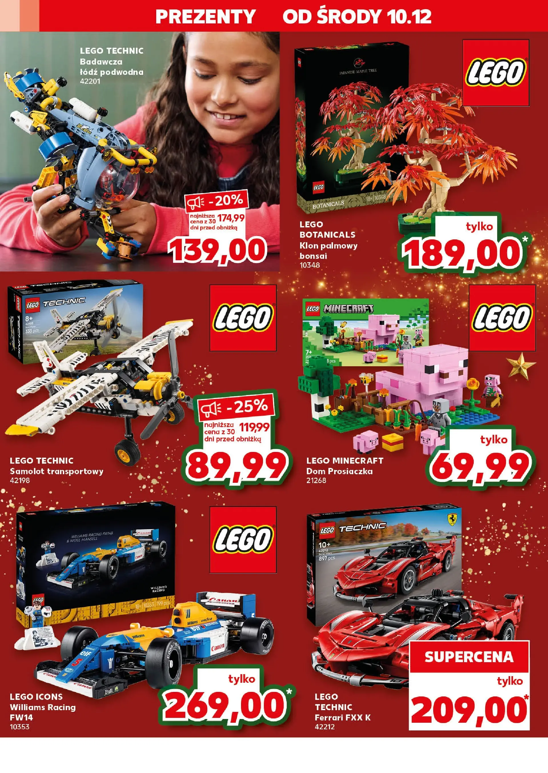 Kaufland gazetka od 10.12.2025 | Boże Narodzenie 🎄🎁 | Strona: 12 | Produkty: Klon palmowy, Lego