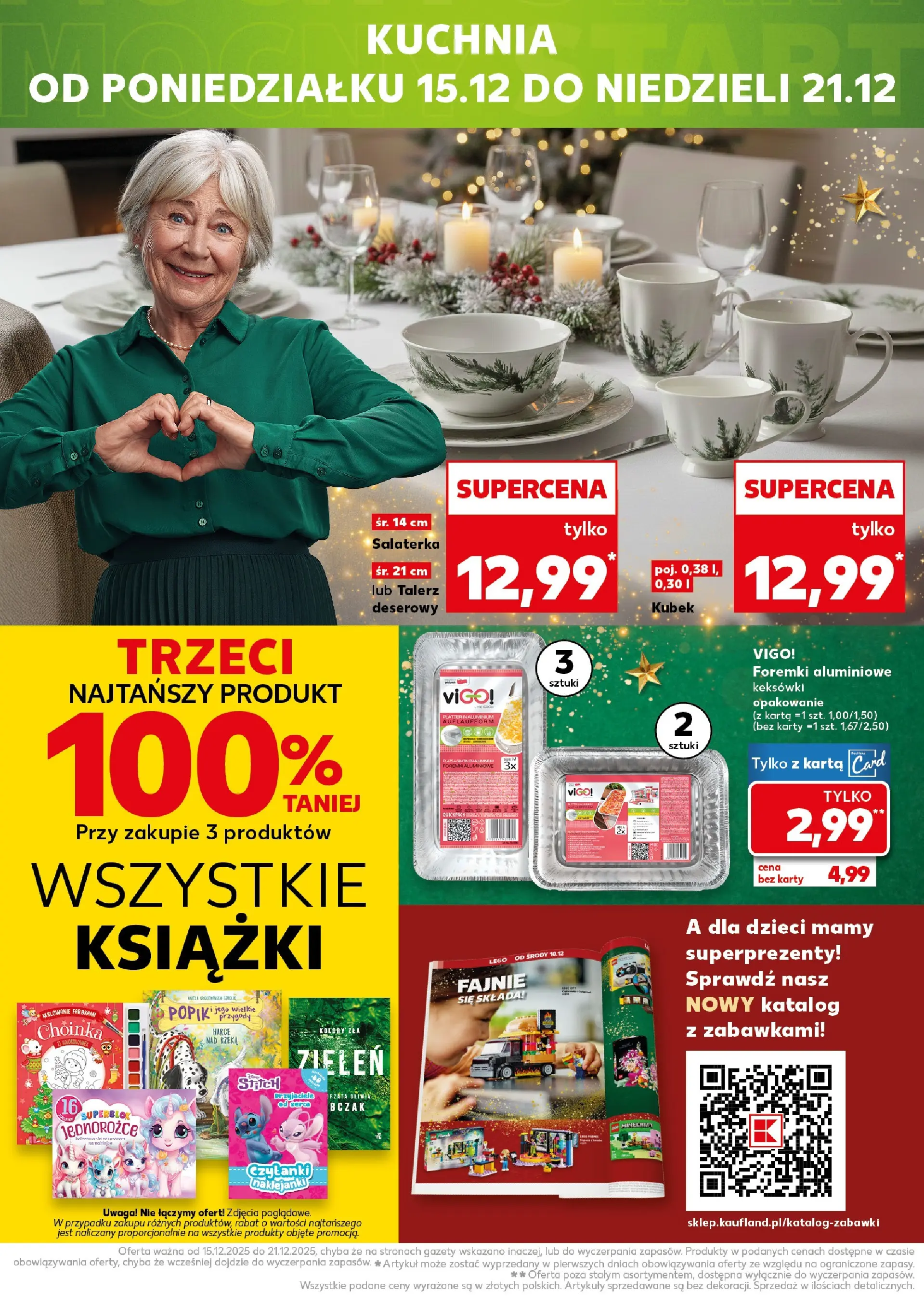 Kaufland gazetka od 10.12.2025 | Boże Narodzenie 🎄🎁 | Strona: 20 | Produkty: Karta, Choinka, Lego, Książki