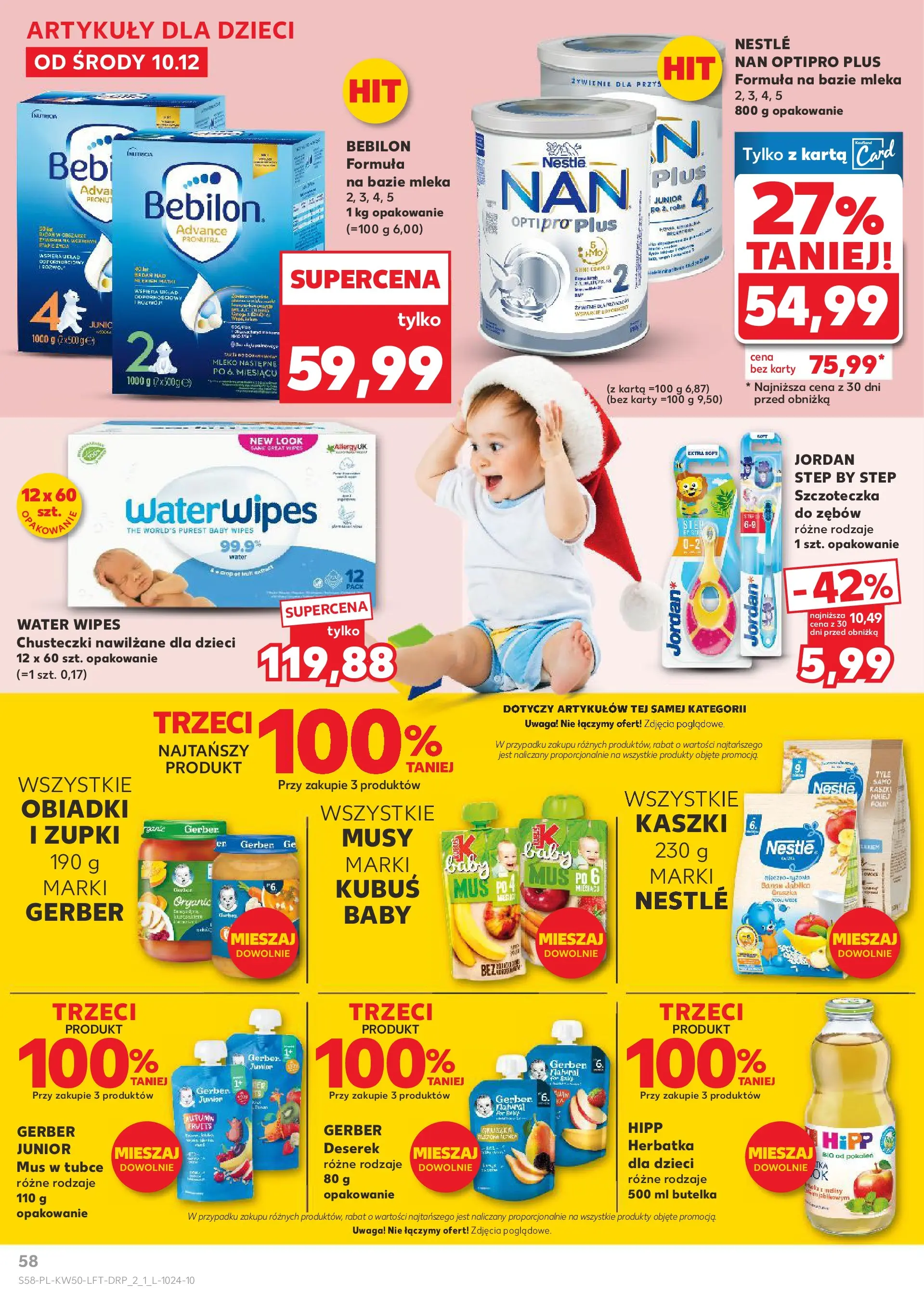 Kaufland gazetka od 10.12.2025 | Boże Narodzenie 🎄🎁 | Strona: 58 | Produkty: Karta, Gruszka, Mleka, Banan