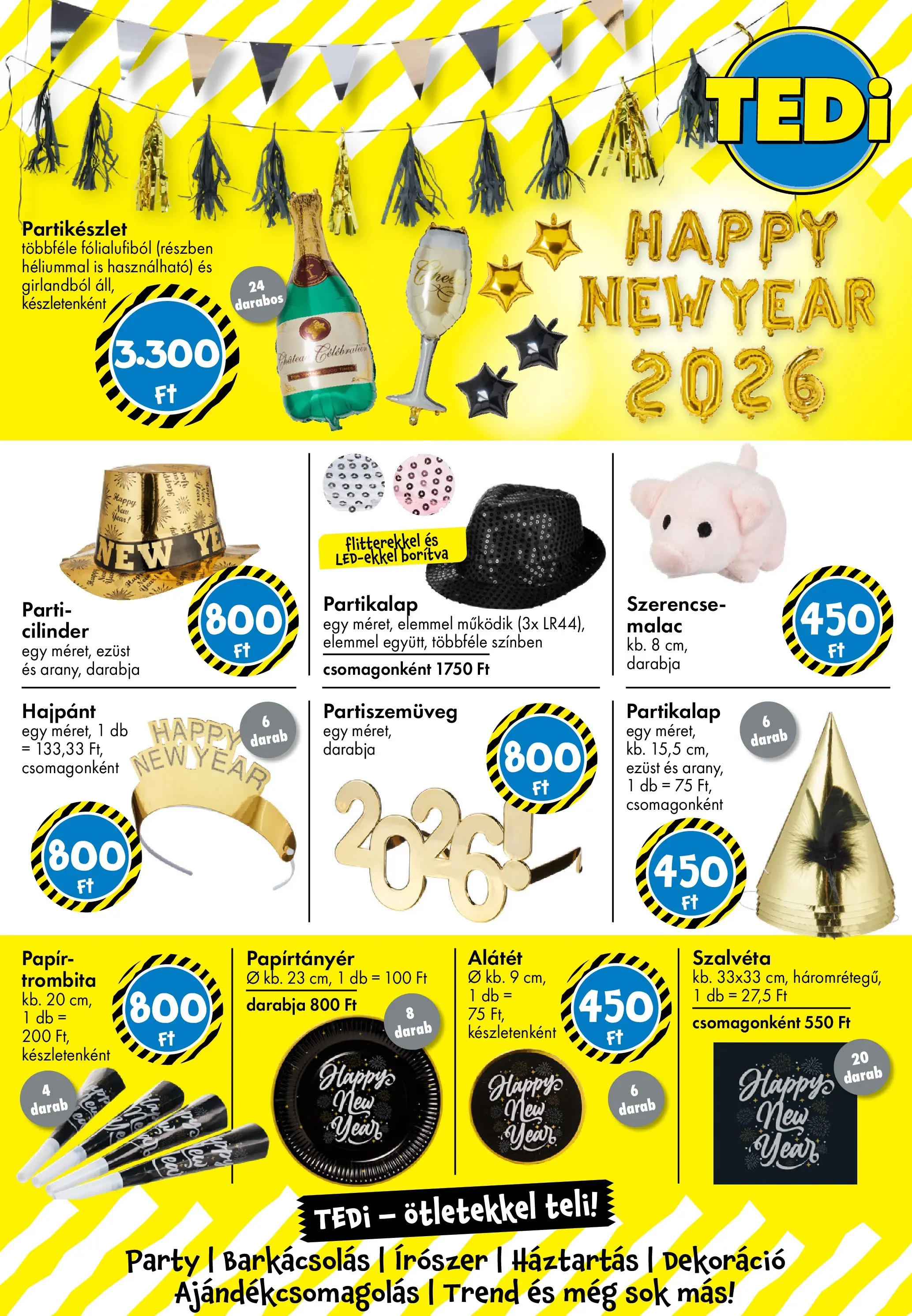 TEDi Akciós újság - 2025.12.12. -tól/töl > akció, lapozható szórólap 🛍️ | Oldal: 4 | Termékek: Dekoráció