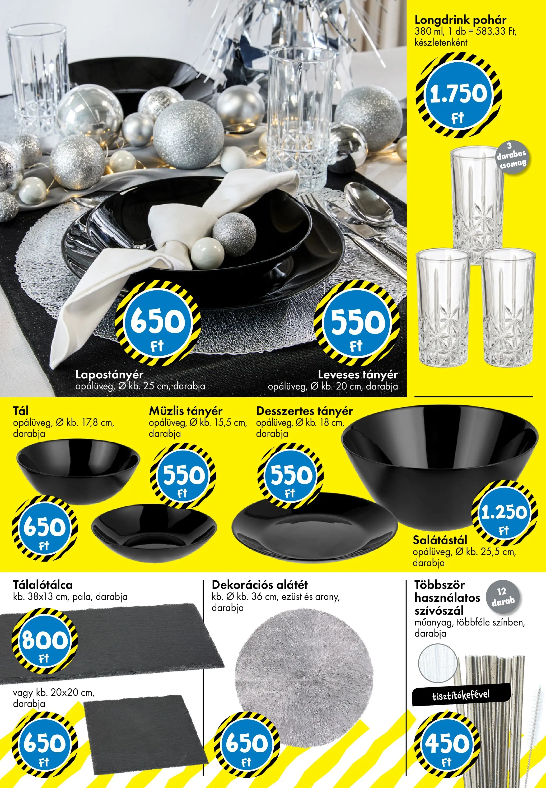 TEDi Akciós újság - 2025.12.12. -tól/töl > akció, lapozható szórólap 🛍️ | Oldal: 6 | Termékek: Tányér, Pohár