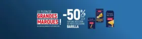 Le plein de grandes marques ! -50% SUR LE 2EME