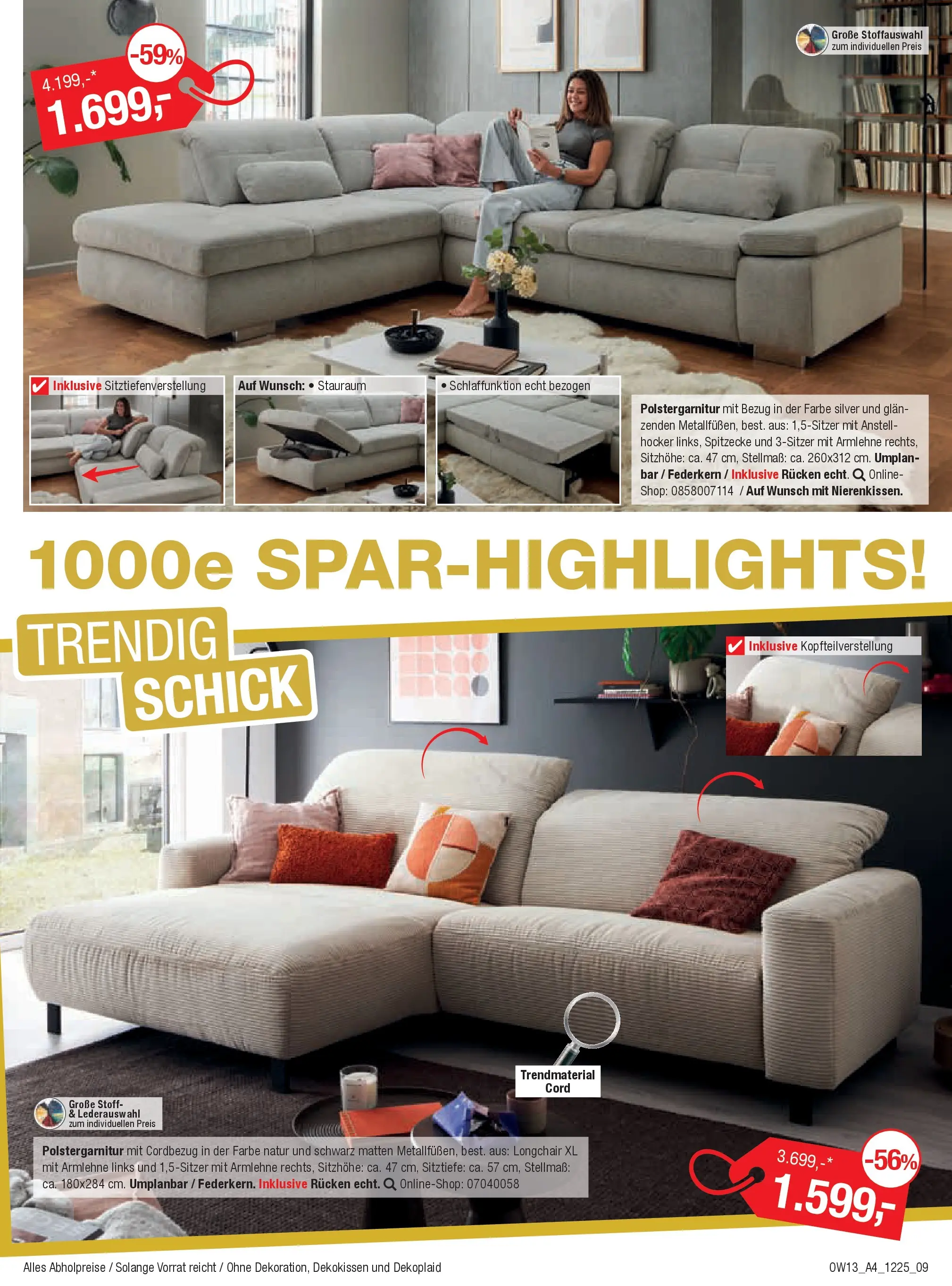 Entdecke - Möbel und Küchen Spartage (ab 18.12.2025) zum Blättern | Seite: 9 | Produkte: Hocker