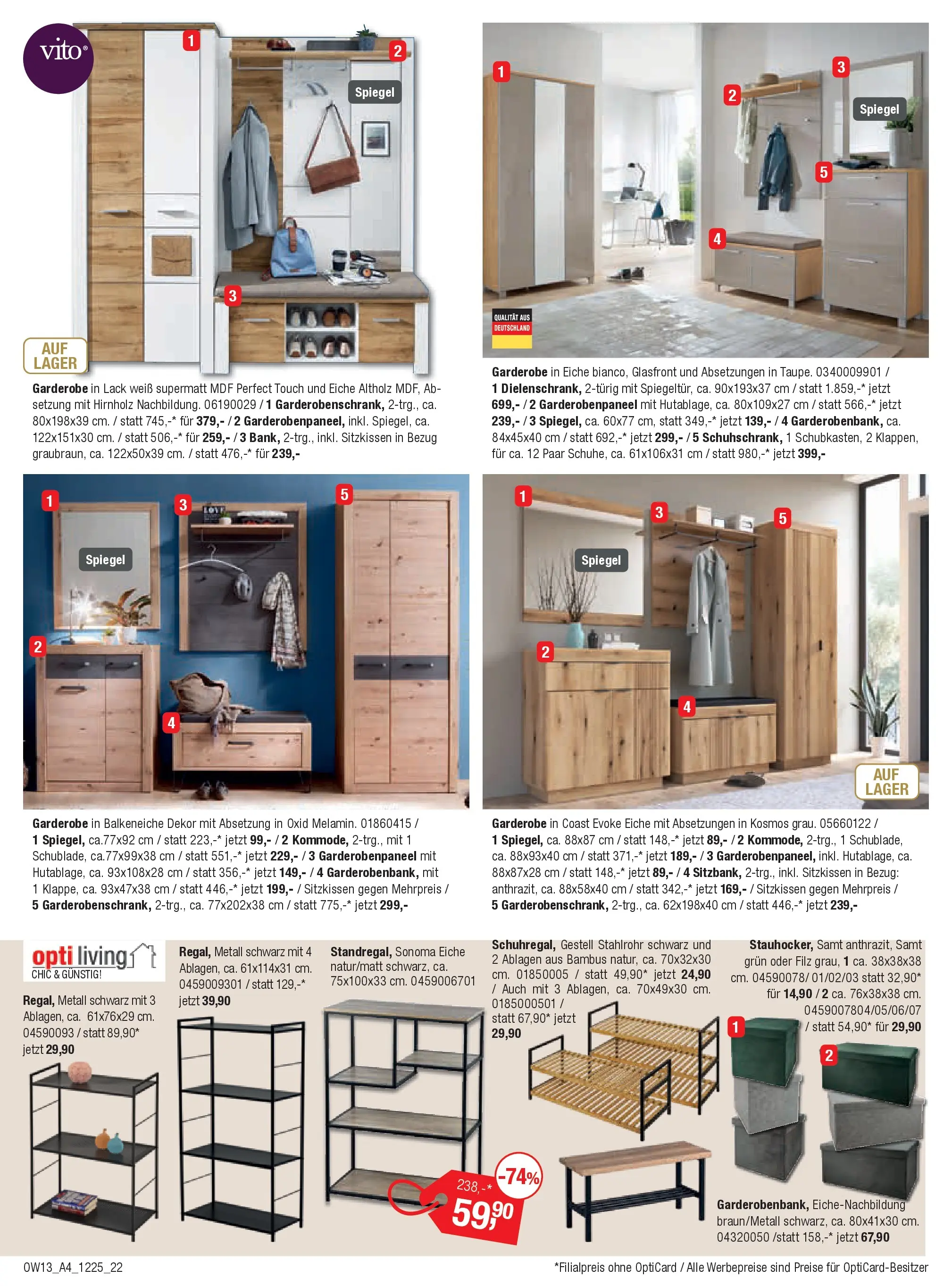 Entdecke - Möbel und Küchen Spartage (ab 18.12.2025) zum Blättern | Seite: 22 | Produkte: Spiegel