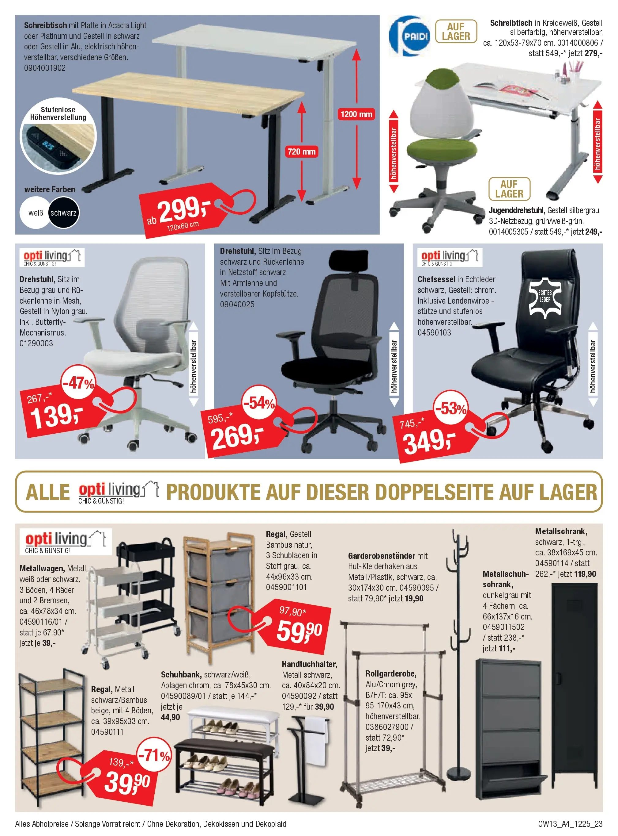 Entdecke - Möbel und Küchen Spartage (ab 18.12.2025) zum Blättern | Seite: 23 | Produkte: Chefsessel