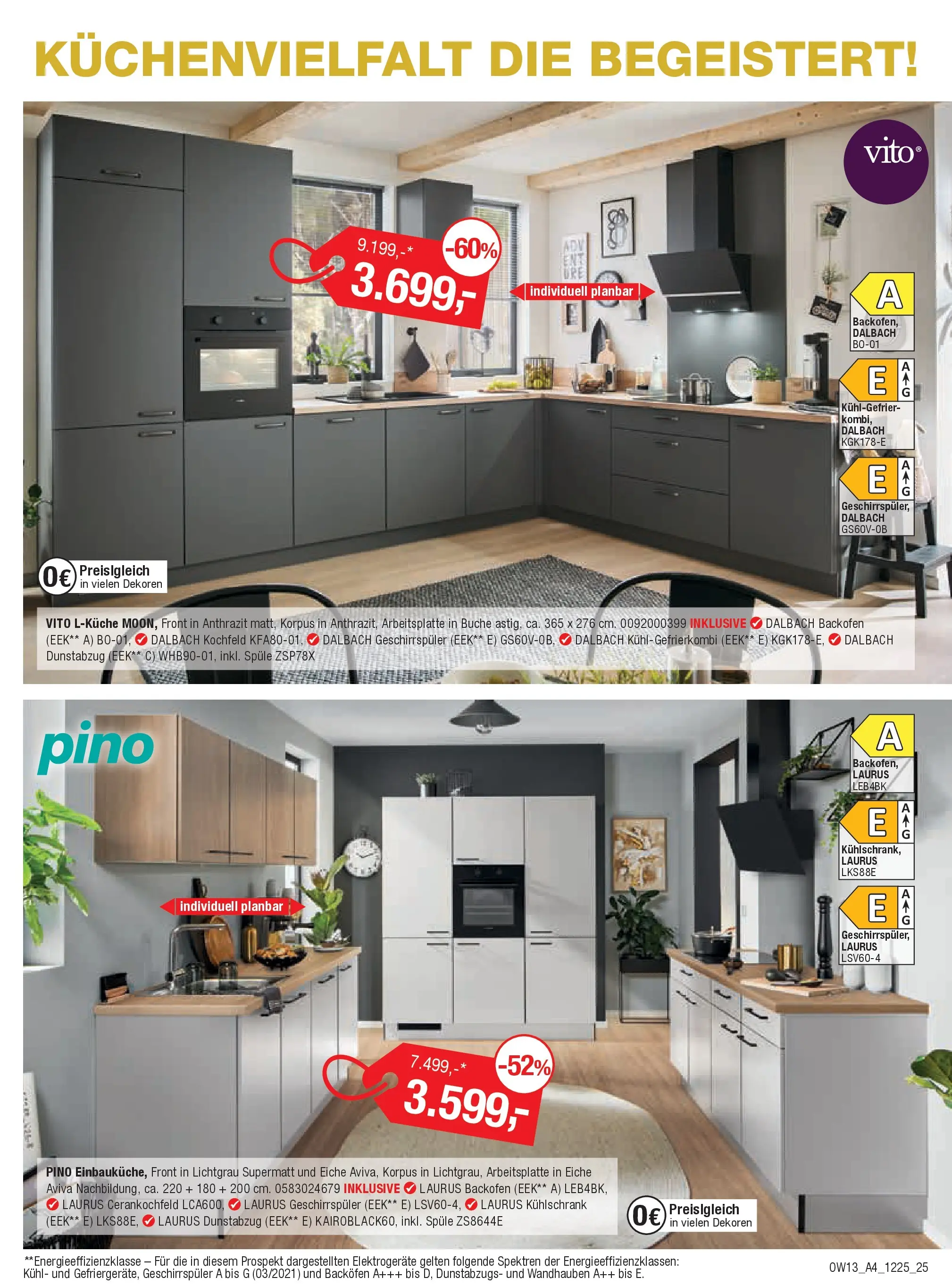 Entdecke - Möbel und Küchen Spartage (ab 18.12.2025) zum Blättern | Seite: 25 | Produkte: Geschirrspüler, Kochfeld, Backofen, Dunstabzug