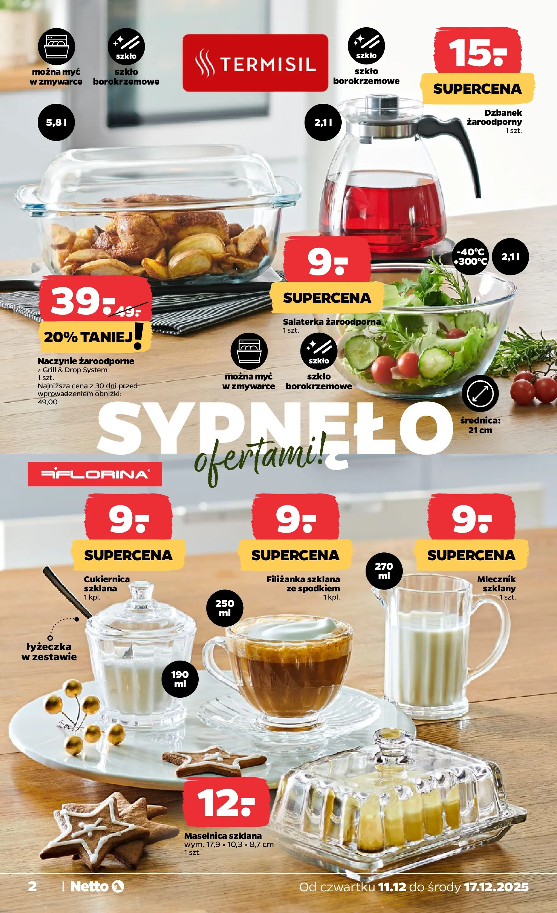 Netto - NETTO T50B Non Food ważne do 17.12 od 10.12.2025 - Aktualne promocje | Strona: 2 | Produkty: Dzbanek, Grill, Naczynie żaroodporne