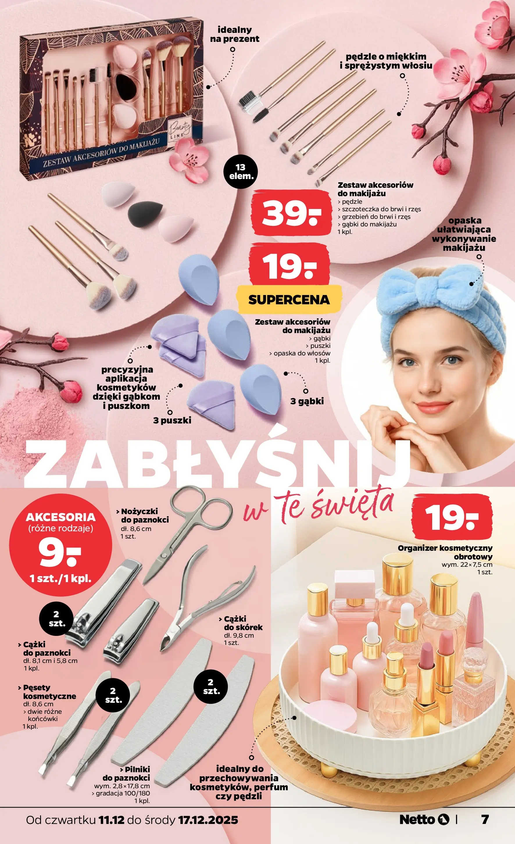 Netto - NETTO T50B Non Food ważne do 17.12 od 10.12.2025 - Aktualne promocje | Strona: 7 | Produkty: Opaska do włosów, Grzebień