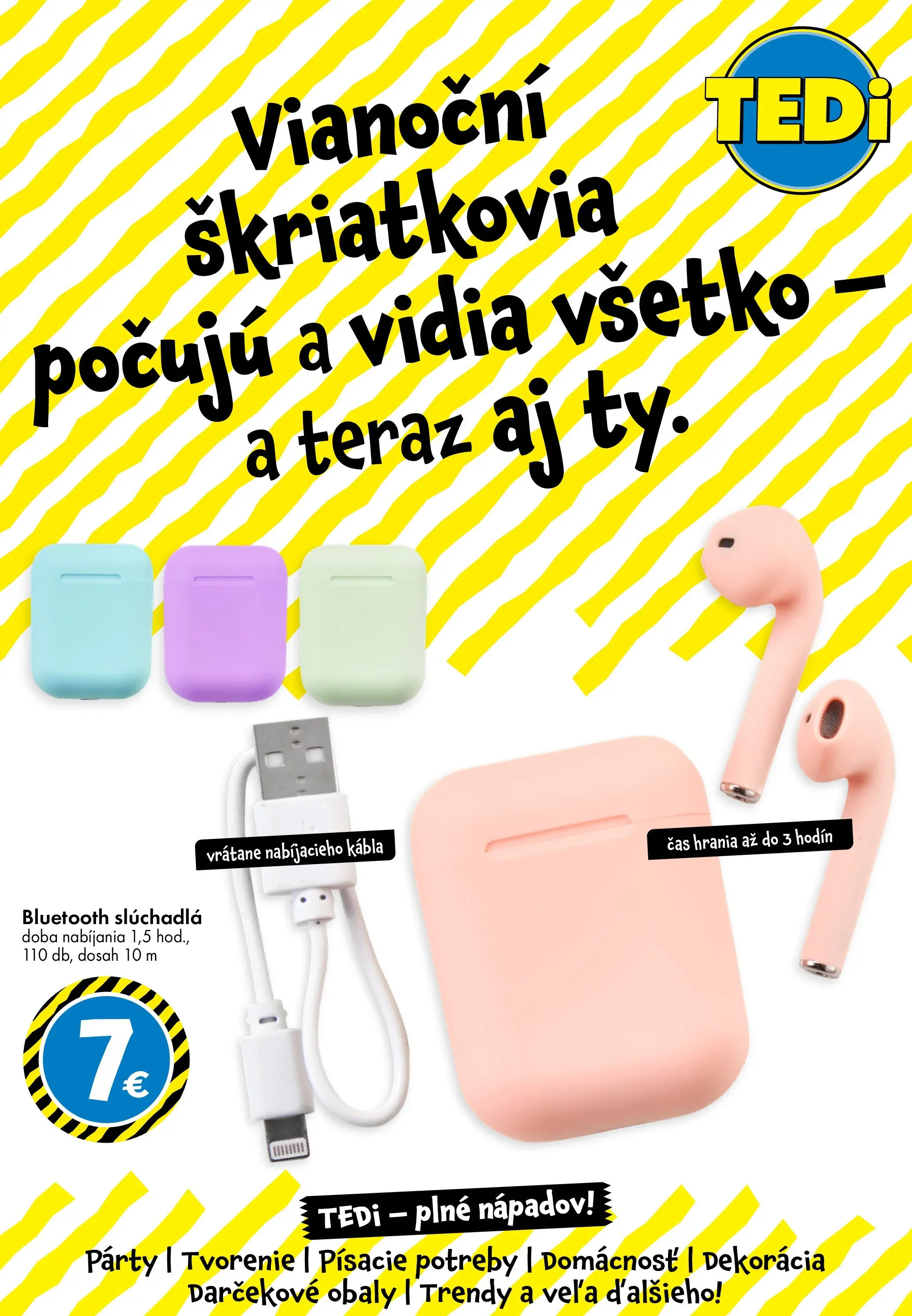 TEDi leták od 12.12.2025 → Aktuálna ponuka online | Strana: 2 | Produkty: Slúchadlá, Bluetooth