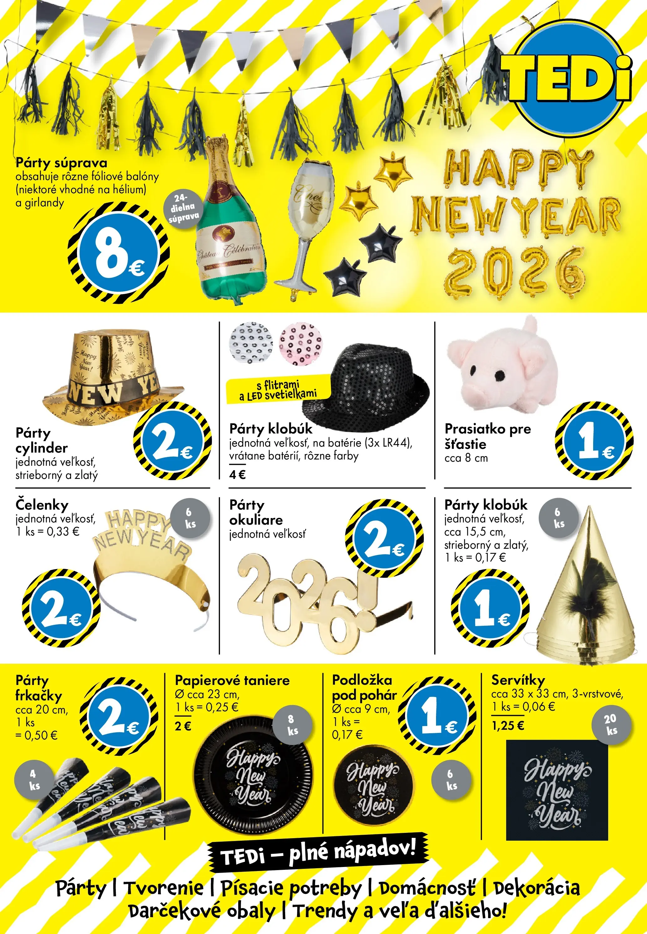 TEDi leták od 12.12.2025 → Aktuálna ponuka online | Strana: 4 | Produkty: Led, Taniere, Klobúk, Okuliare
