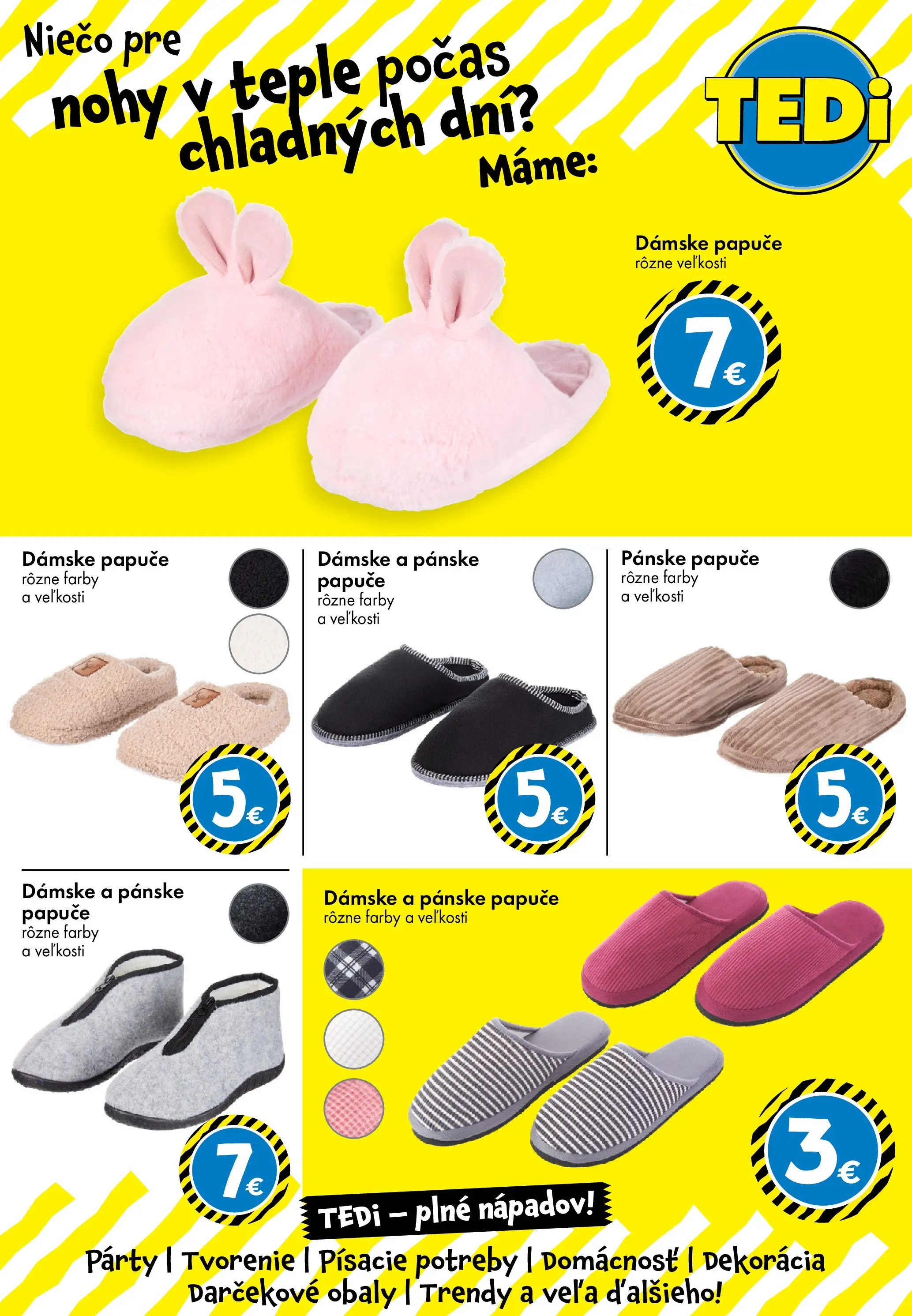 TEDi leták od 12.12.2025 → Aktuálna ponuka online | Strana: 22 | Produkty: Papuče