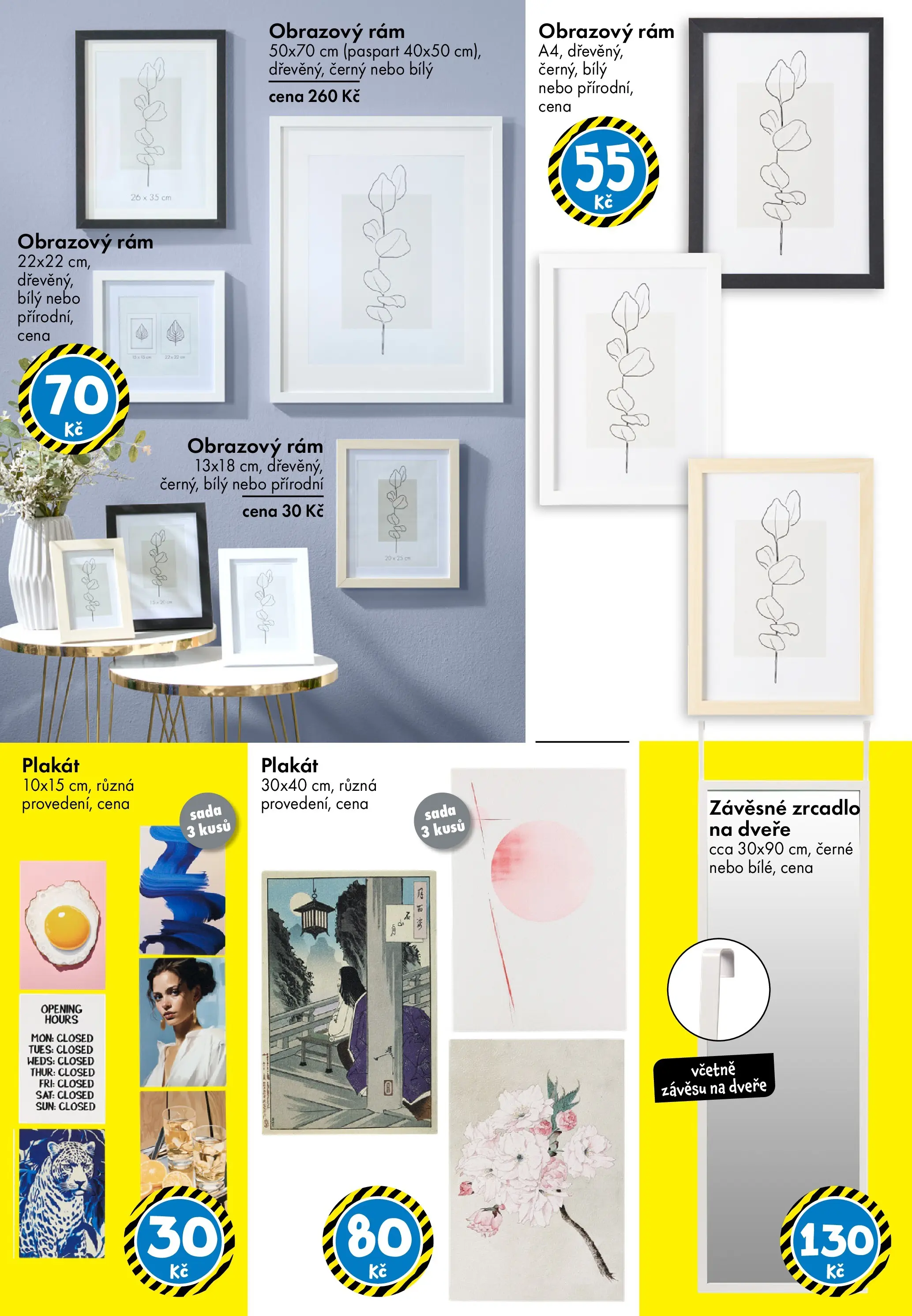 TEDi leták - Praha, Ostrava, Plzeň od 12.12.2025 - akční nabídka | Strana: 11 | Produkty: Rám 50x70, Zrcadlo