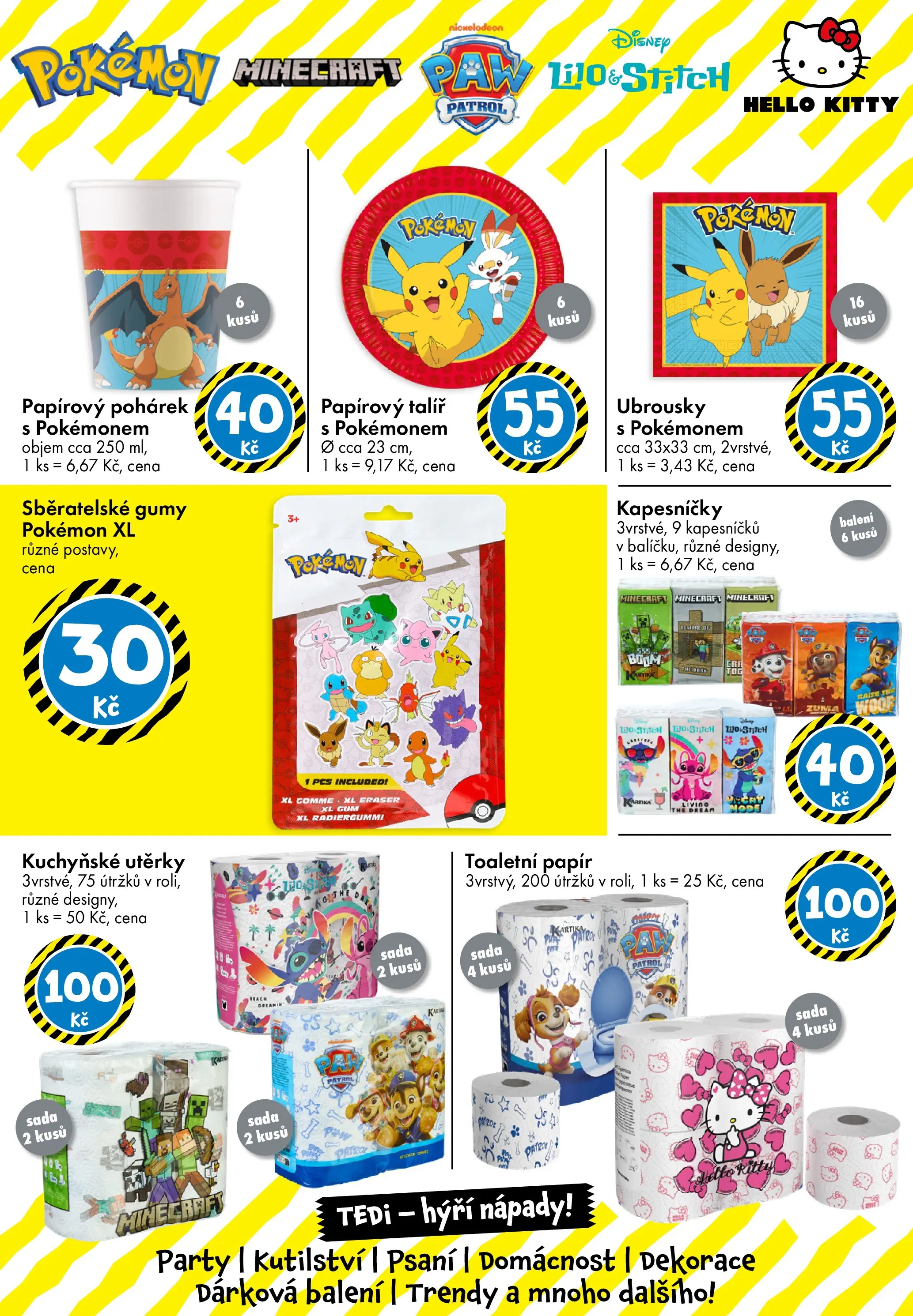 TEDi leták - Praha, Ostrava, Plzeň od 12.12.2025 - akční nabídka | Strana: 17 | Produkty: Utěrky, Ubrousky, Dekorace, Stitch