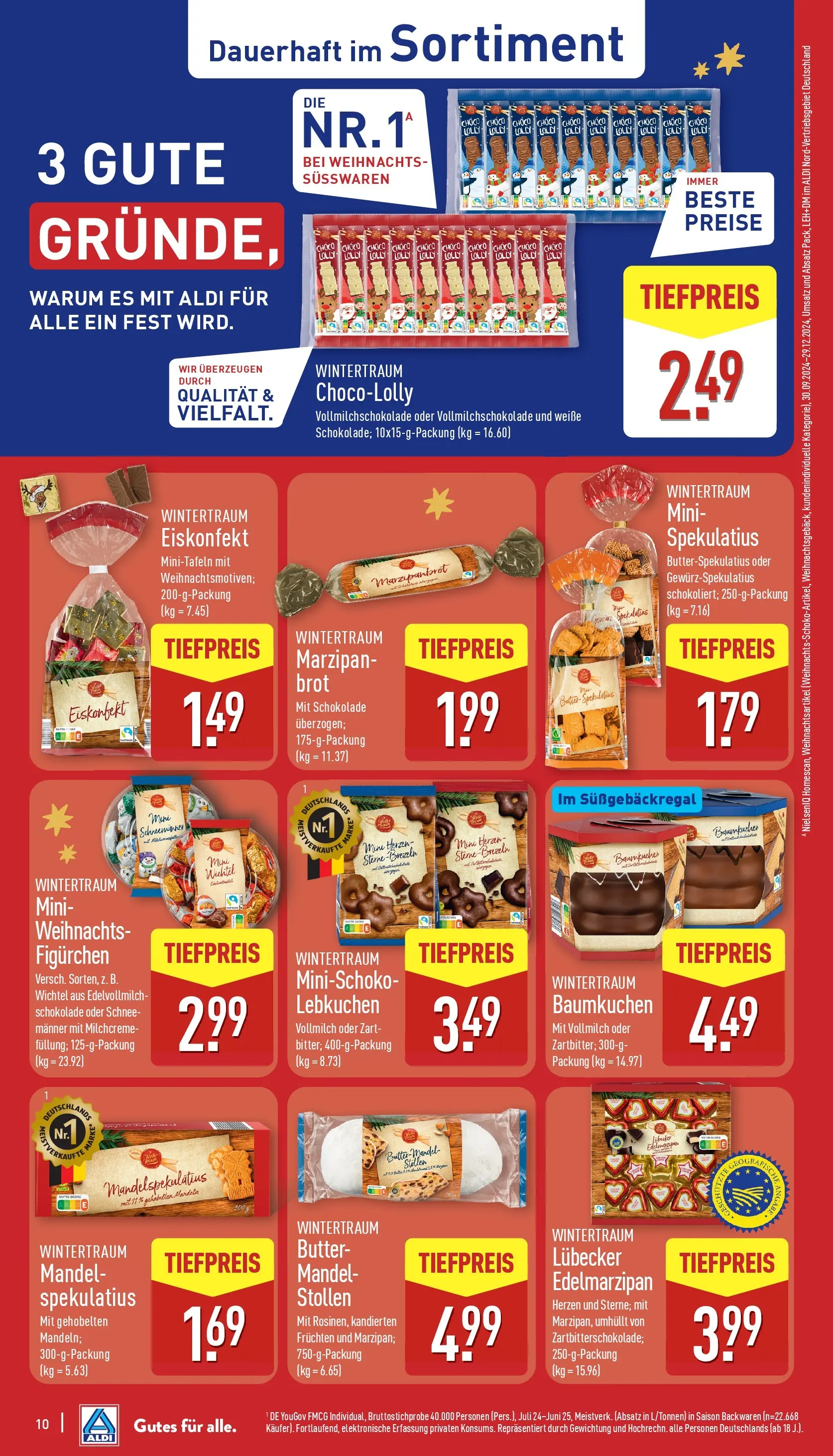 Aldi - ALDI Nord: Wochenangebote (ab 07.12.2025) » Angebote Online | Seite: 11 | Produkte: Butter, Schokolade, Mandeln, Brot