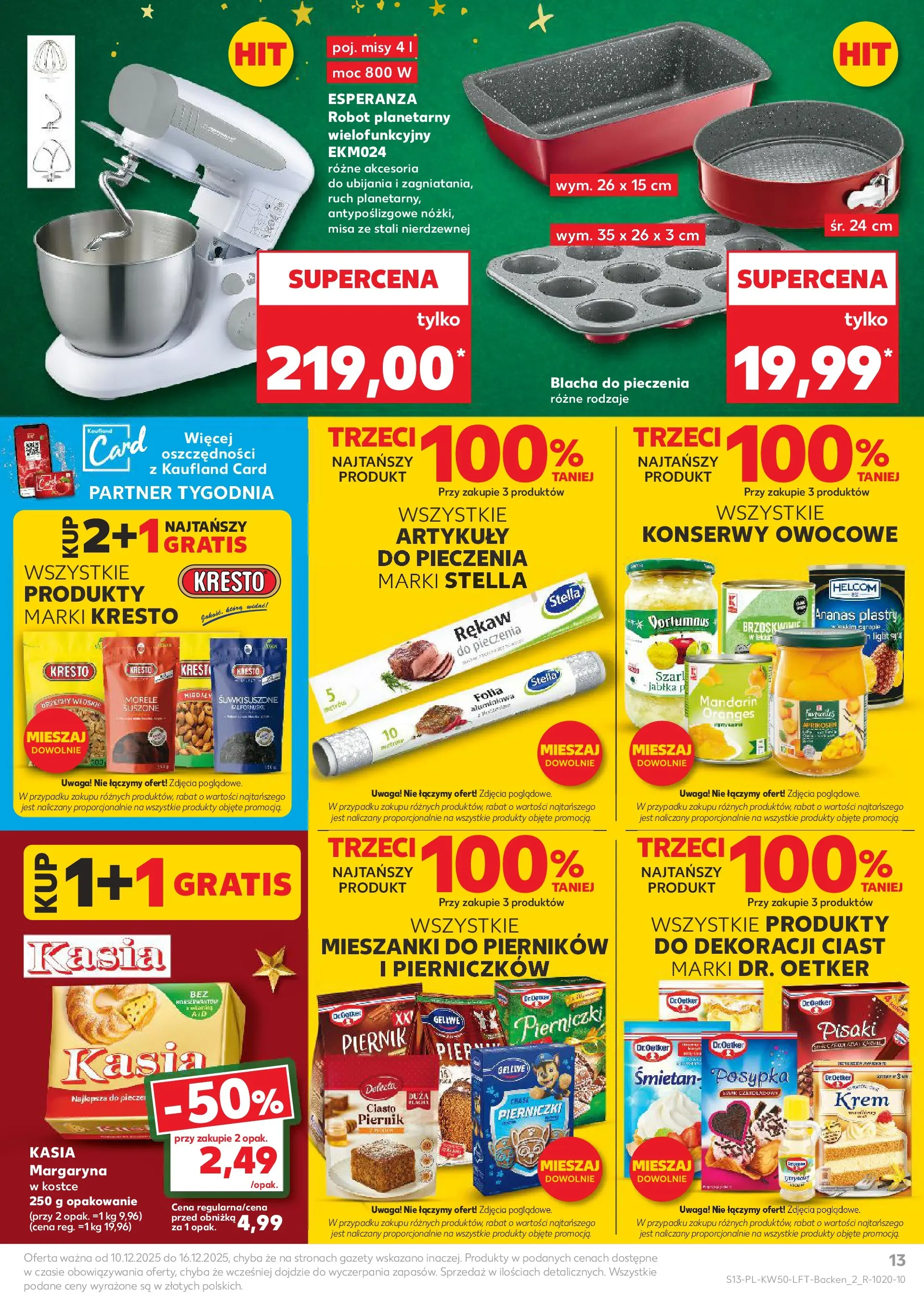 Kaufland gazetka od 10.12.2025 | Boże Narodzenie 🎄🎁 | Strona: 13 | Produkty: Robot, Margaryna, Ananas, Orzechy