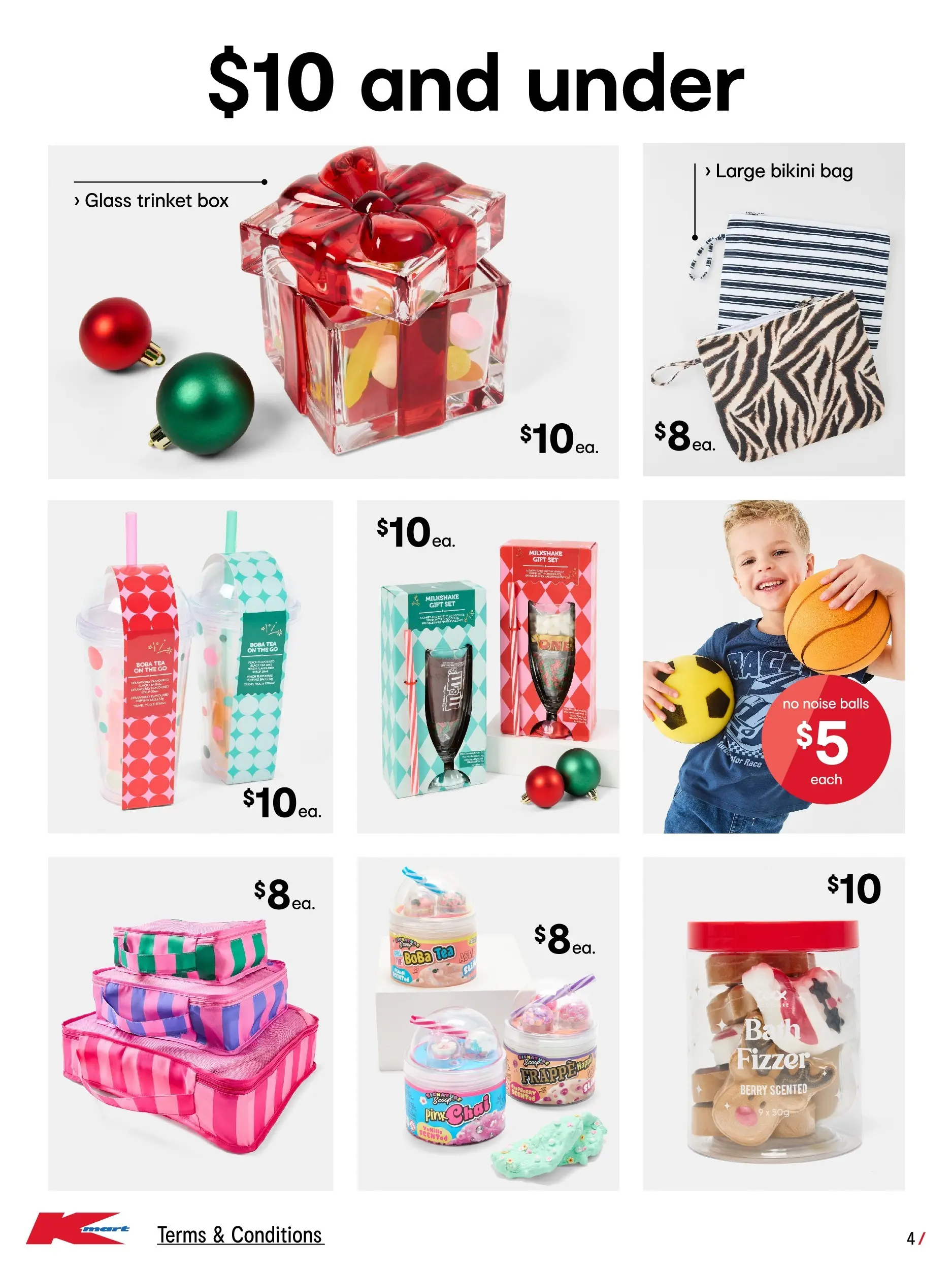 ﻿﻿Kmart catalogue valid from 10/12/2025 > Online Australia | Page: 4 | Products: Bikini, Box, Tea, Bag